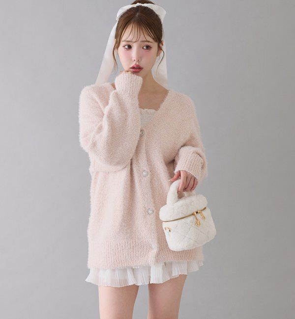  「ベロアモールカーデ」|ニット・セーター|