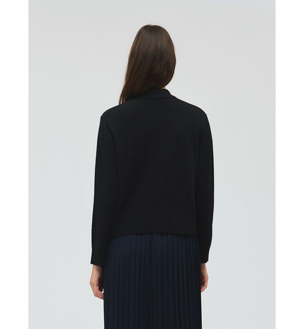 mizuiro ind「mizuiro ind 襟付きジップカーディガン」|カーディガン|