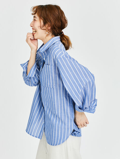 Lugnoncure「【イージーケア】ボリューム袖レギュラーシャツ」|シャツ・ブラウス|