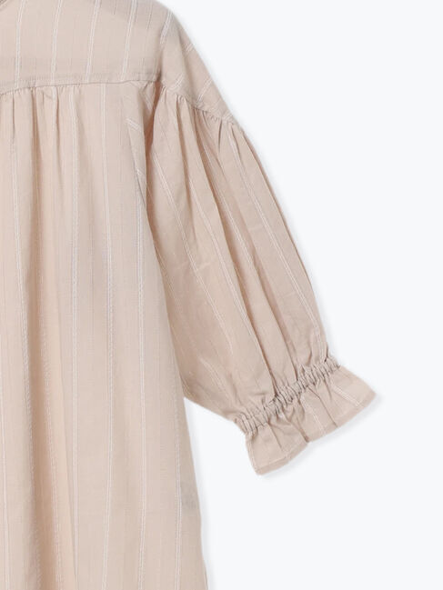 Lugnoncure「カラミストライプギャザーブラウス」|シャツ・ブラウス|