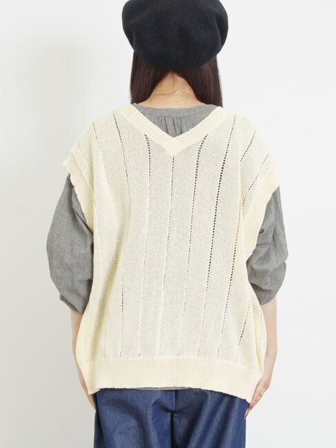 Samansa Mos2「テープヤーン前後2WAYベスト」|ダウンベスト・ベスト|