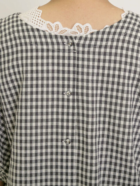 Samansa Mos2「袖口ギャザー前後2WAYチュニック」|シャツ・ブラウス|