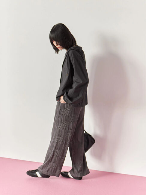 Samansa Mos2 blue「ウェーブカットパンツ」|その他|