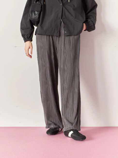 Samansa Mos2 blue「ウェーブカットパンツ」|その他|