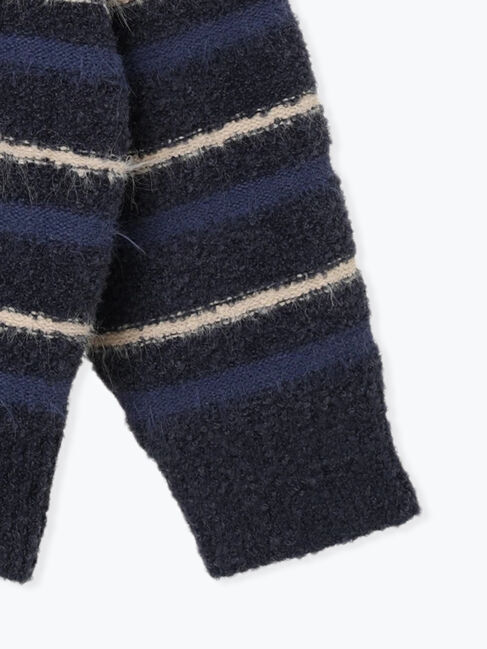 sm2rhythm「ボーダーブークレニットプルオーバー」|ニット・セーター|