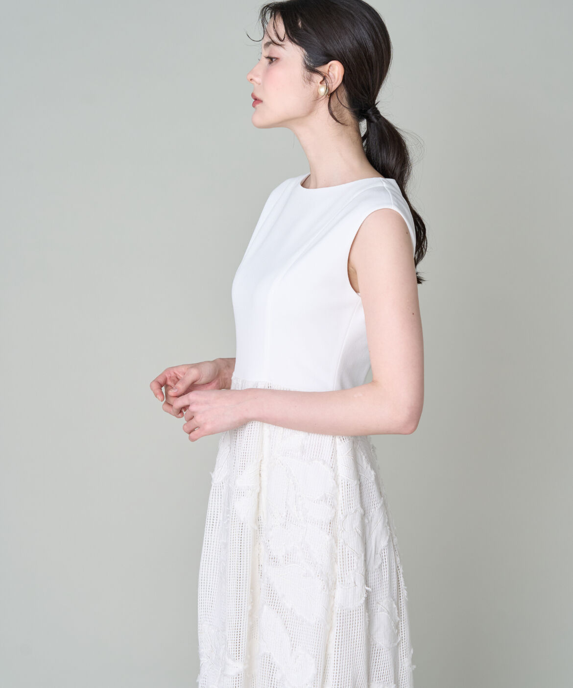 la veille by SUPERIOR CLOSET「異素材ワンピース」|ワンピース|