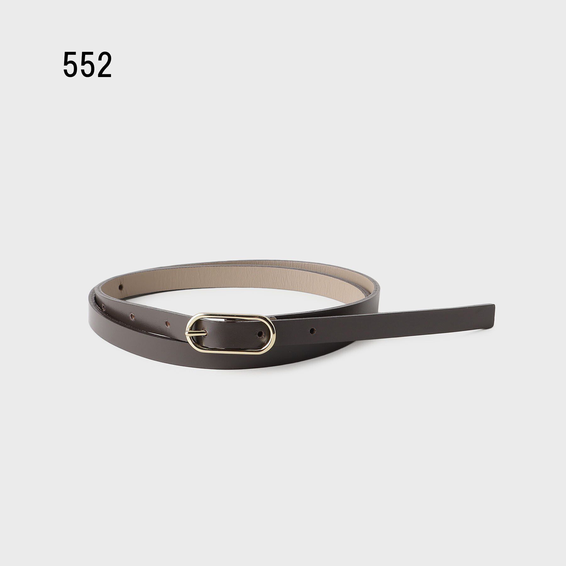 UNTITLED「【追加/本革/日本製】オーバルベルト12mm」|ベルト|