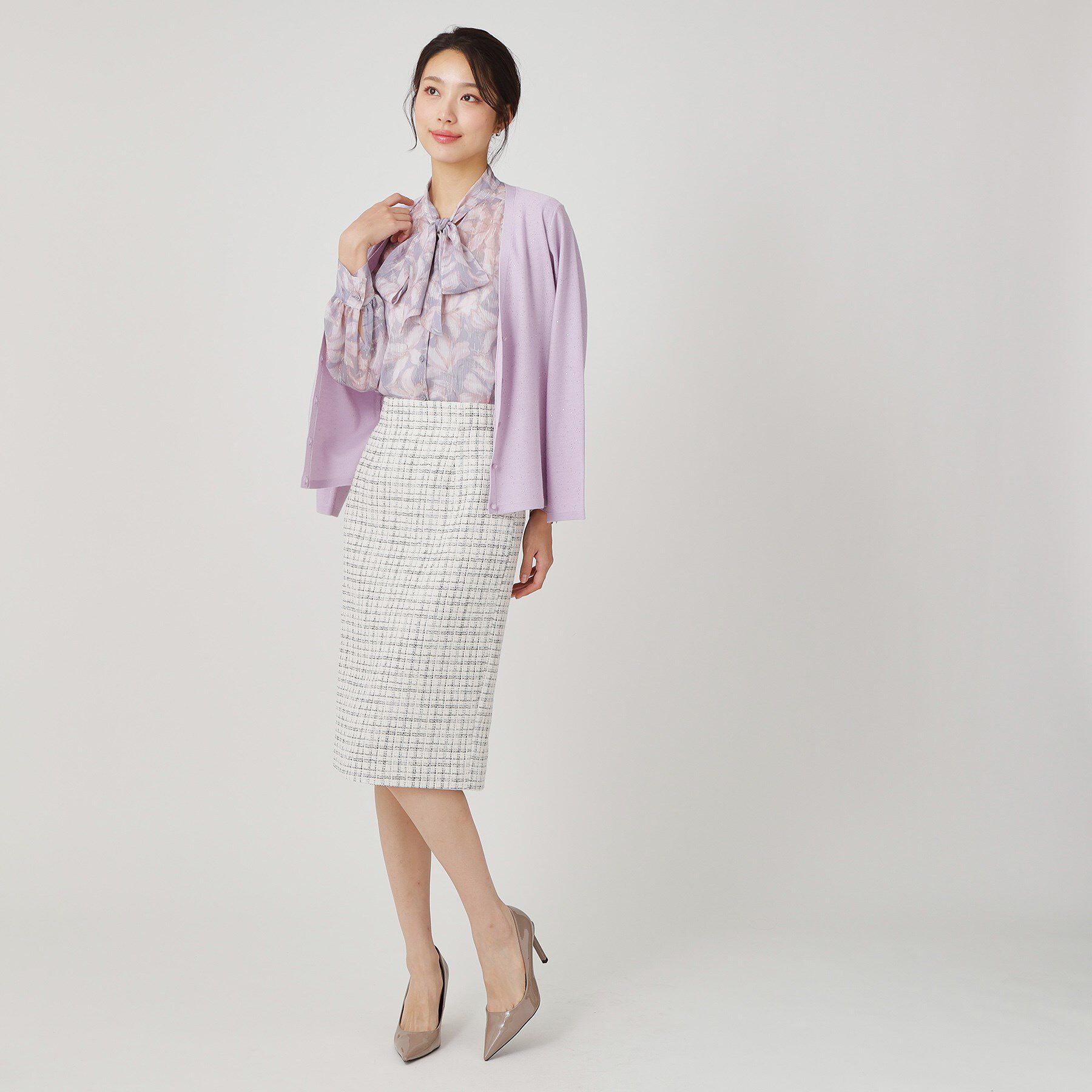 COUP DE CHANCE「【手洗い可】スパンコール入ニットカーディガン」|カーディガン|