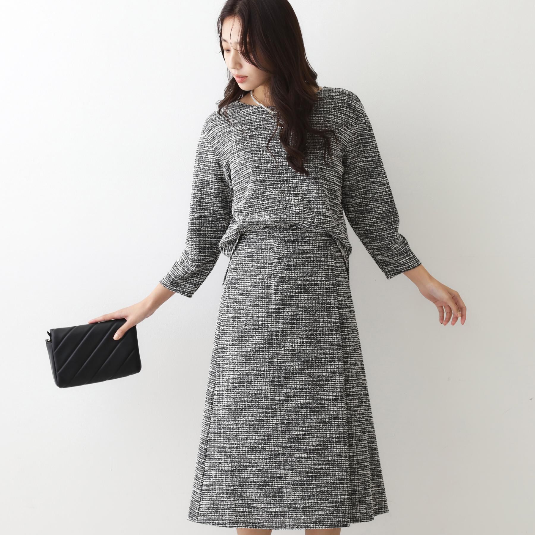 COUP DE CHANCE「【手洗い可／日本製】タック入りフレアースカート」|スカート|