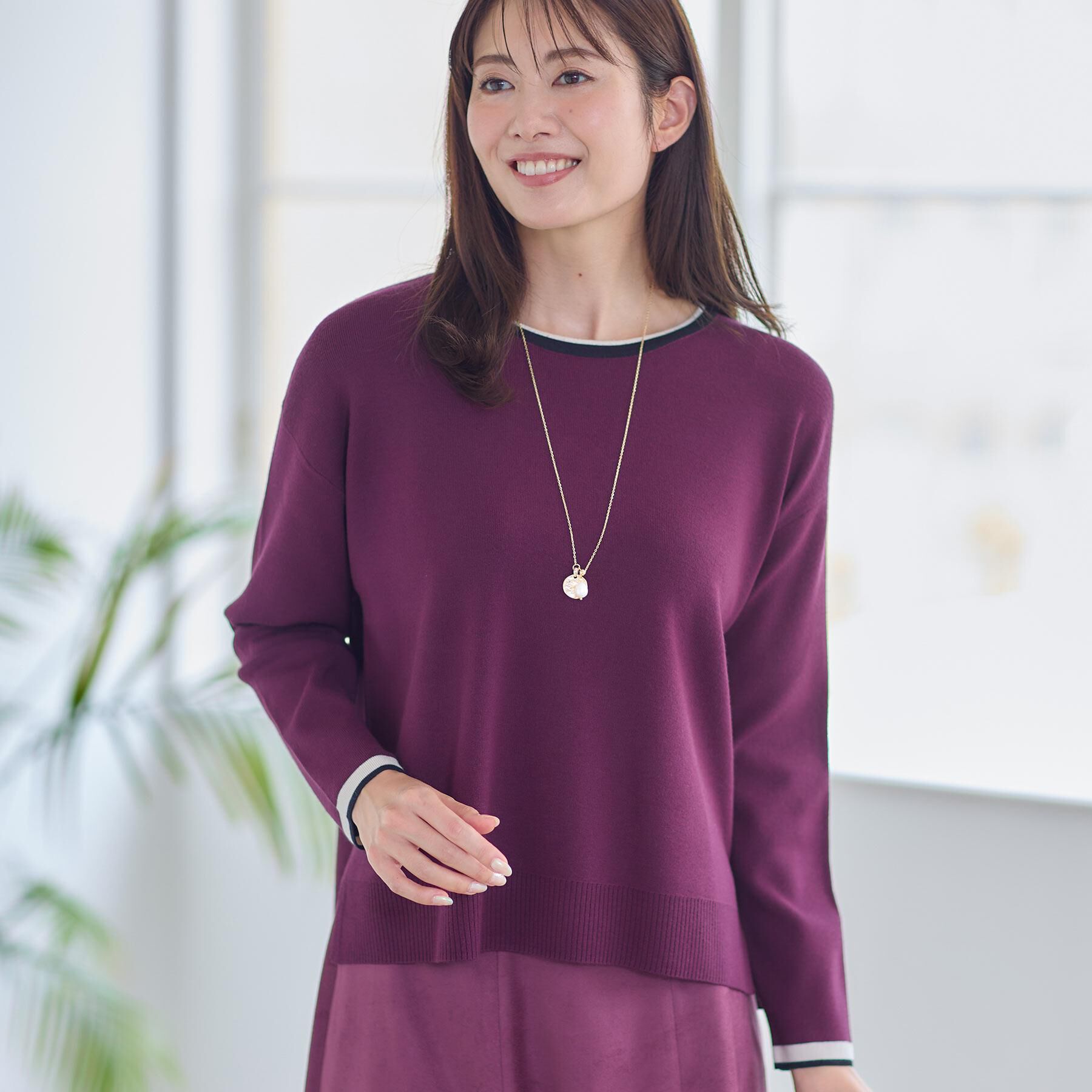 Reflect「【WEB先行カラーあり／セットアップ可】ゆったりフォルムニット」|ニット・セーター|