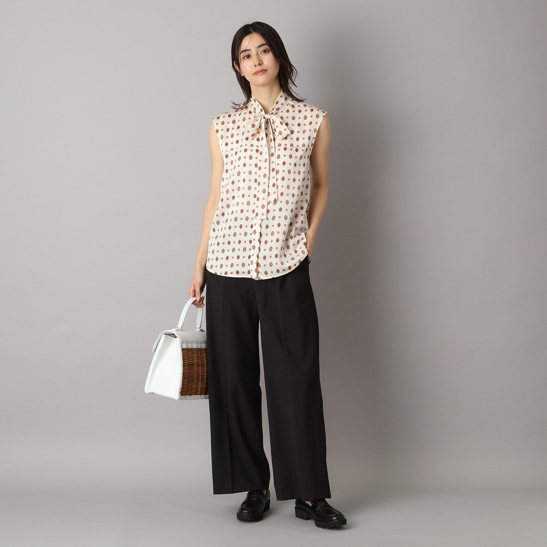 DRESSTERIOR「【洗える/吸水速乾/接触冷感/UVカット】リネンミックスストレッチワイドパンツ」|その他|