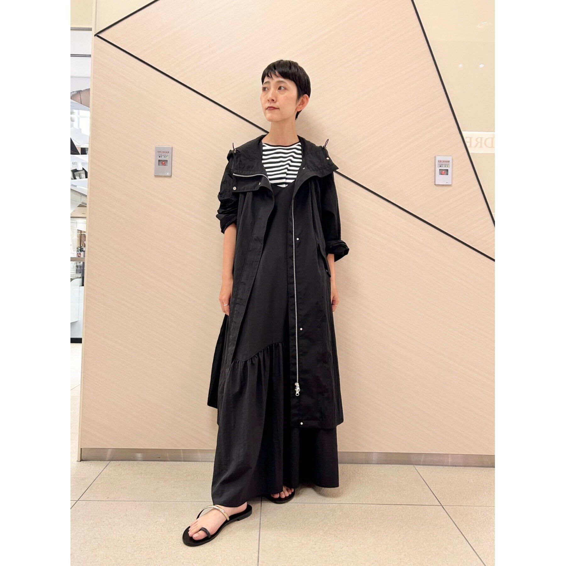 DRESSTERIOR「【接触冷感/撥水】タフタキャミワンピース」|ワンピース|