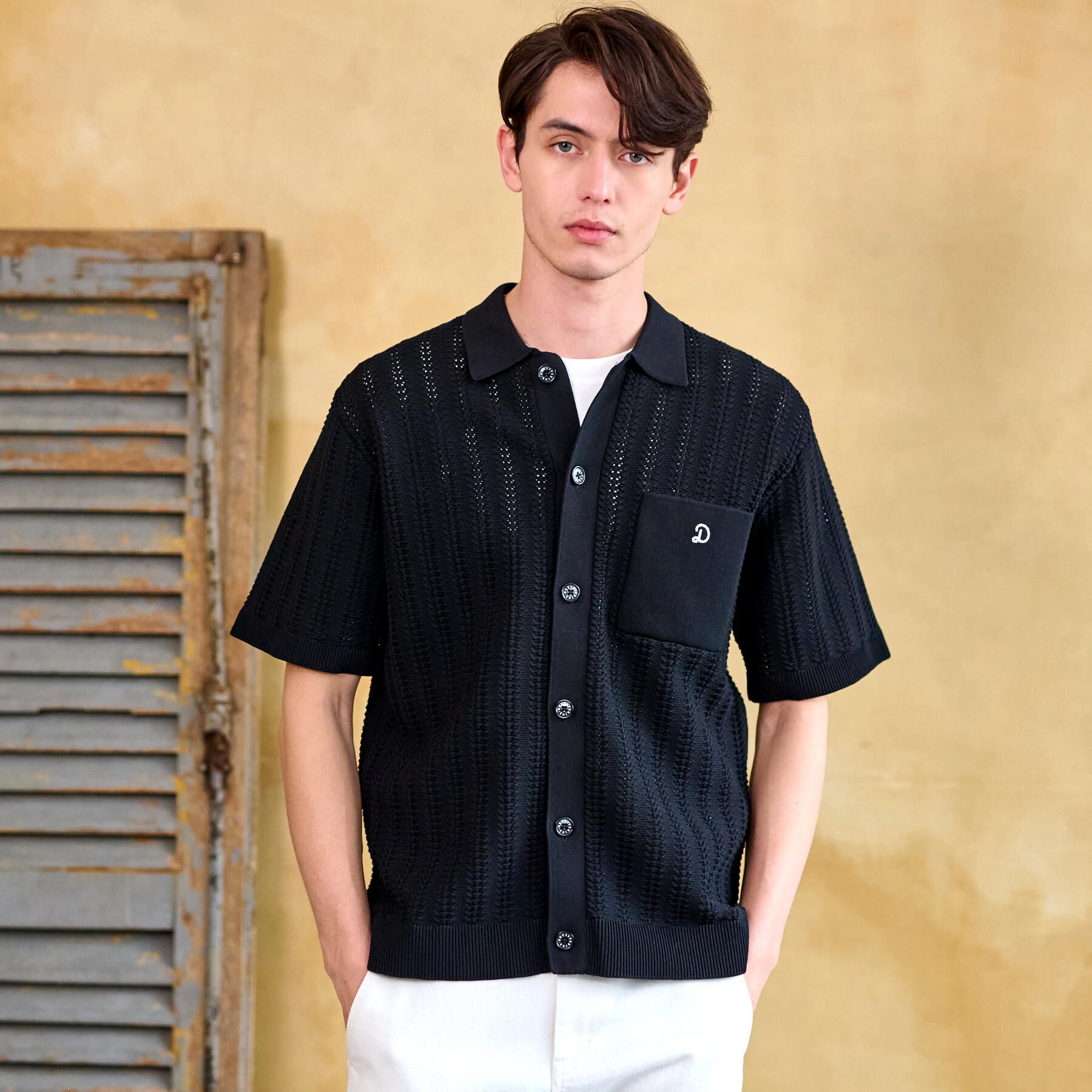 DRESSTERIOR「【Safari5月号掲載】オーガニックコットン キューバニットシャツ」|ニット・セーター|