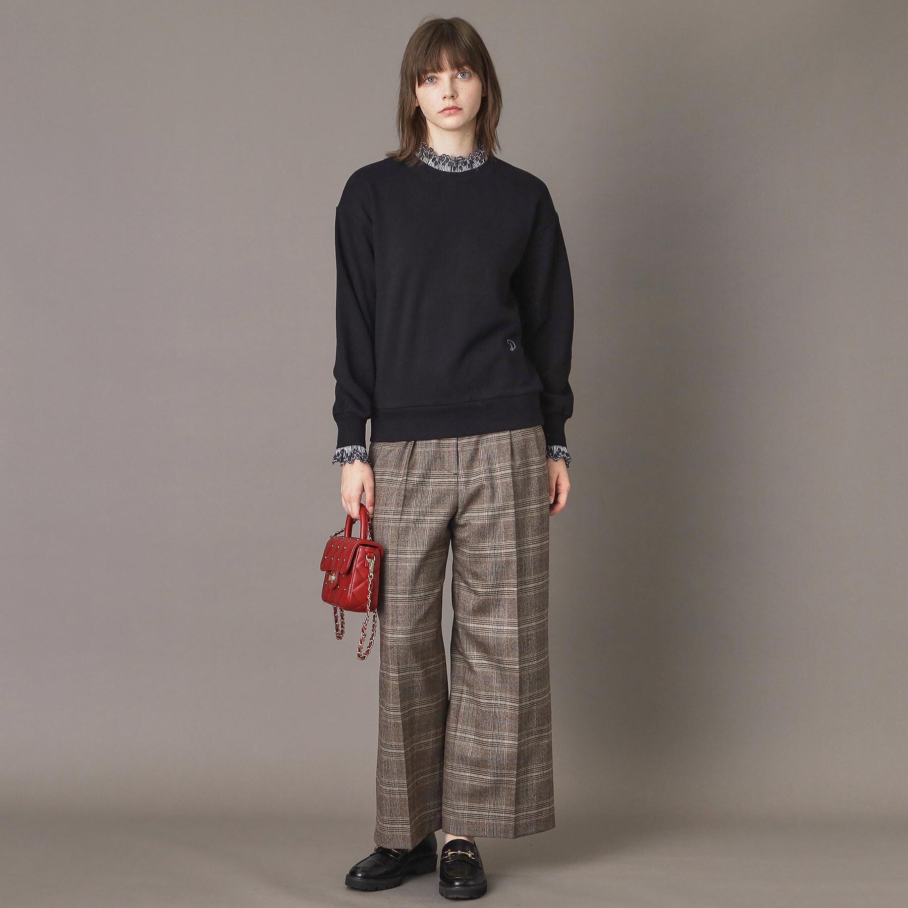 DRESSTERIOR「取り外しフリル付き裏毛プルオーバー」|パーカー|