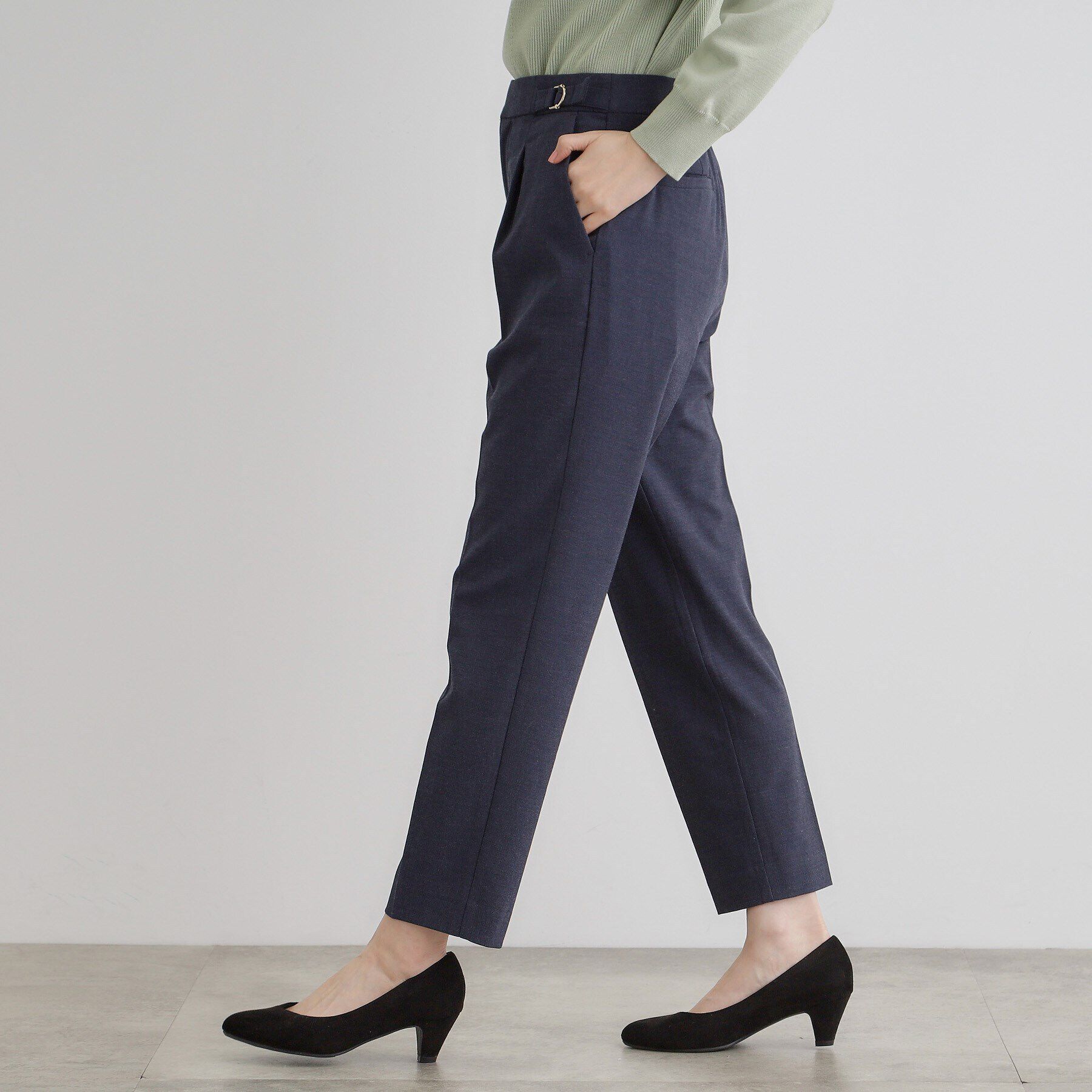 grove「【洗濯機で洗える】2WAYストレッチテーパードパンツ」|その他|