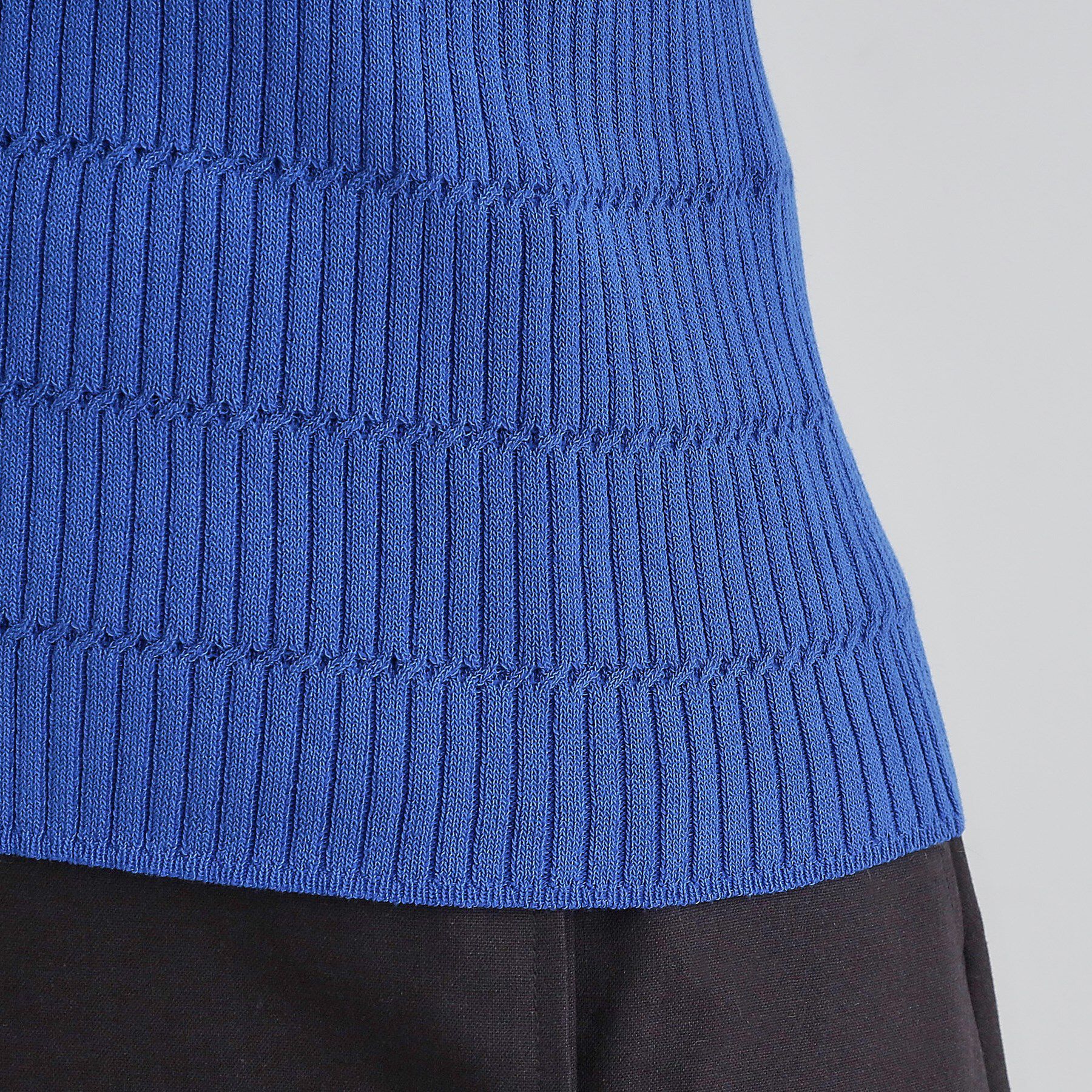 grove「地柄ボーダーリブニットプルオーバー」|ニット・セーター|