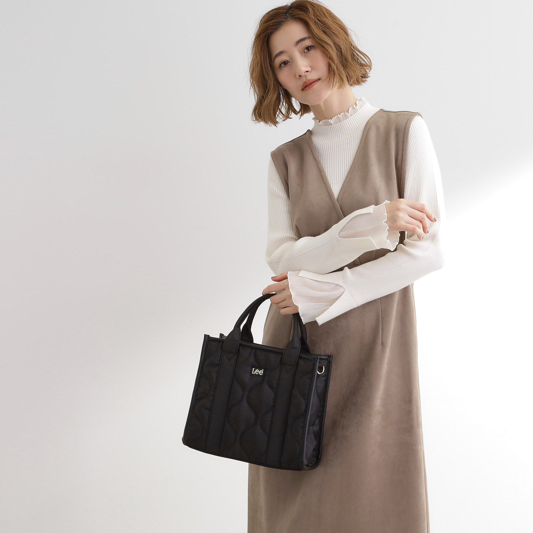 grove「【Lee別注】撥水キルトパイピング2WAYトート」|トートバッグ|