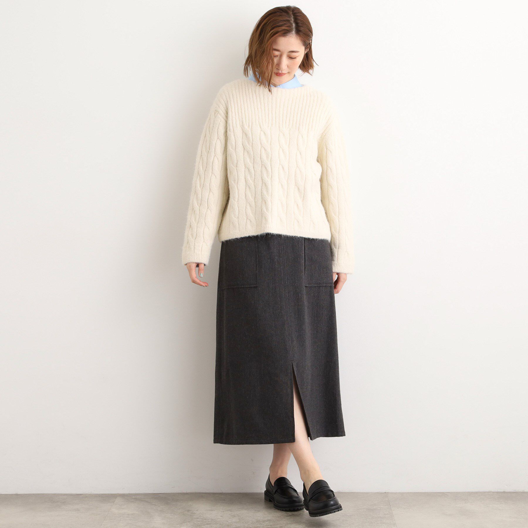 grove「クラシカルツイード Aラインスカート」|スカート|