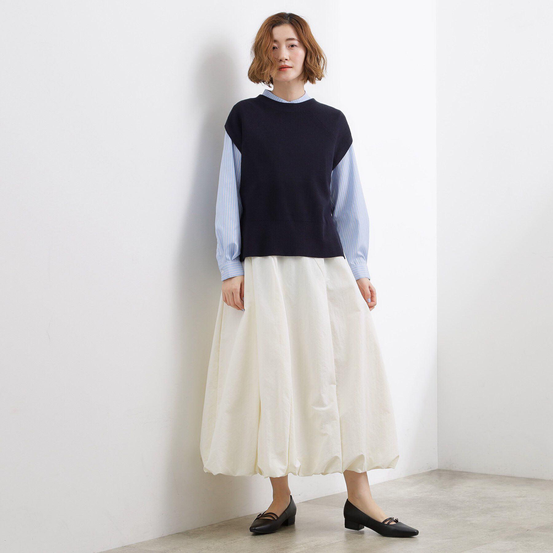 grove「【2点SET】一枚でコーデが決まる！ニットベスト&times;シャツSET」|シャツ・ブラウス|