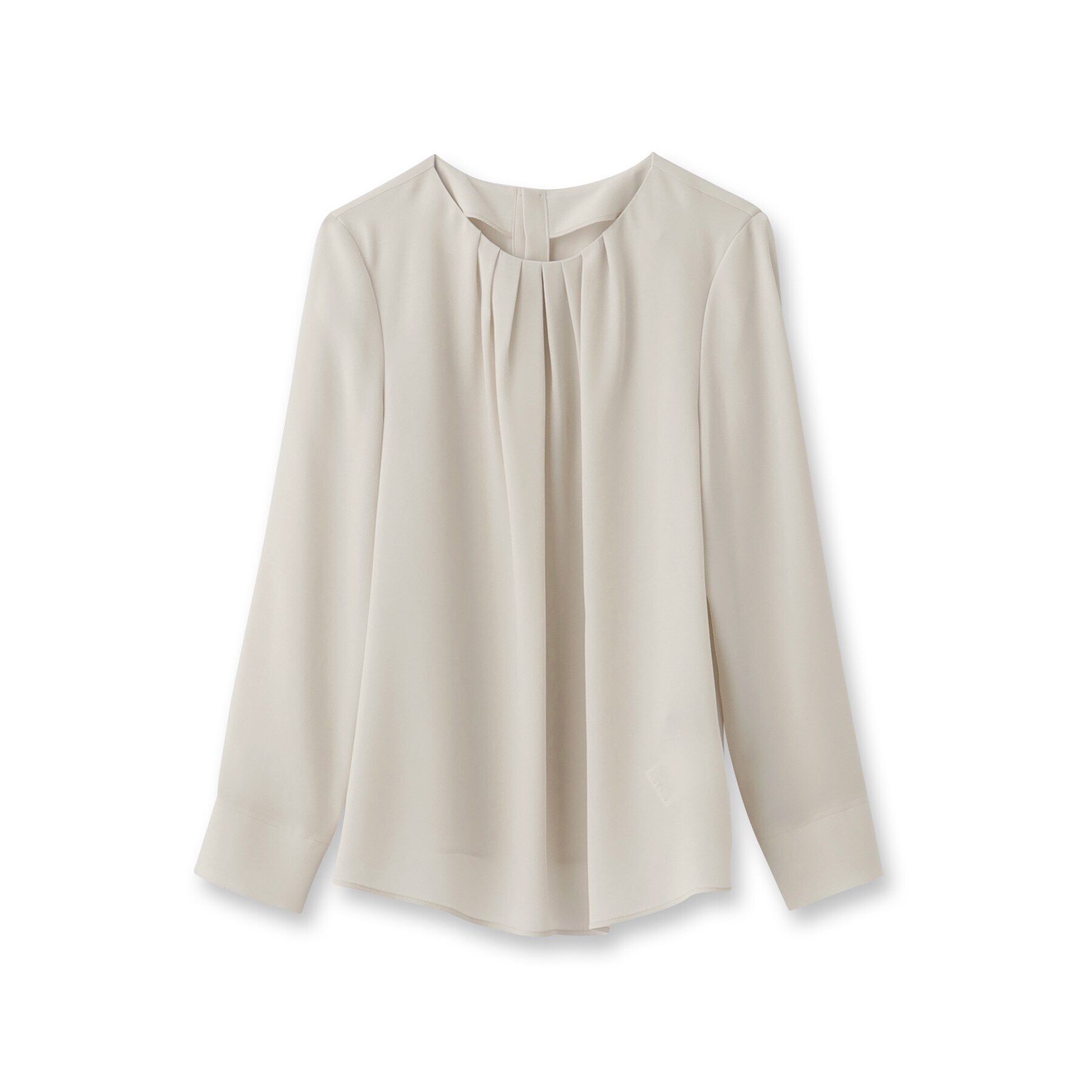 INDIVI「【日本製／トリアセテート混】タックデザインブラウス」|シャツ・ブラウス|