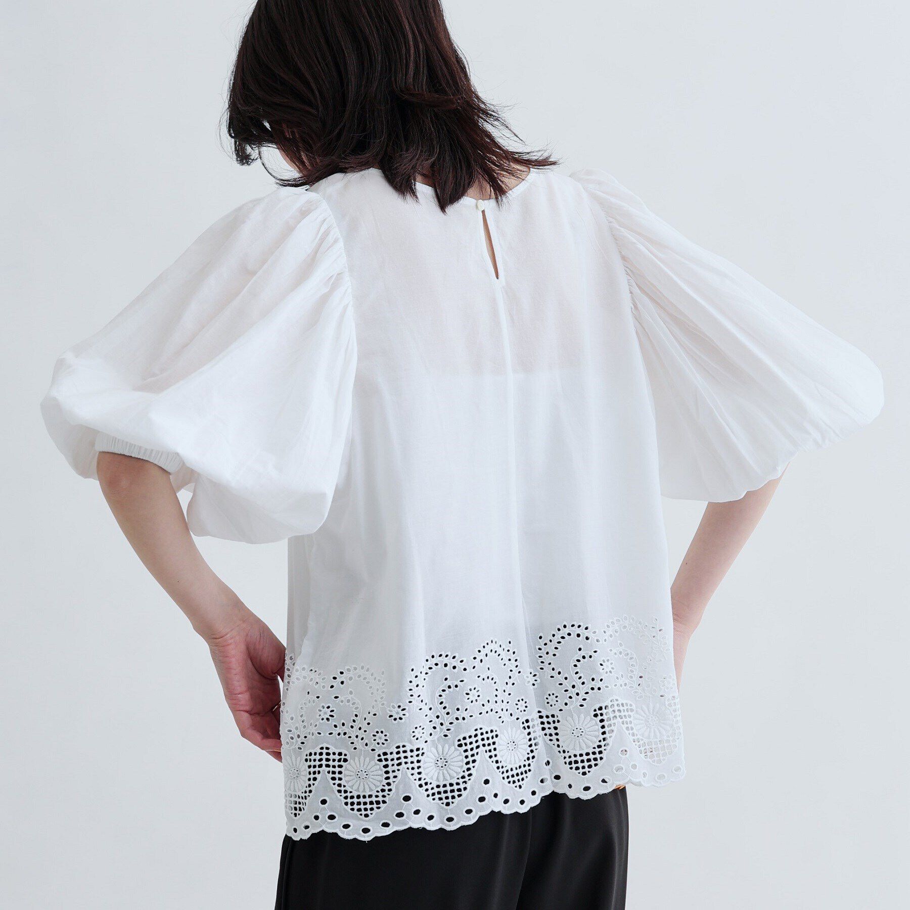 GALLEST「コットンエンブロイダリーブラウス」|シャツ・ブラウス|