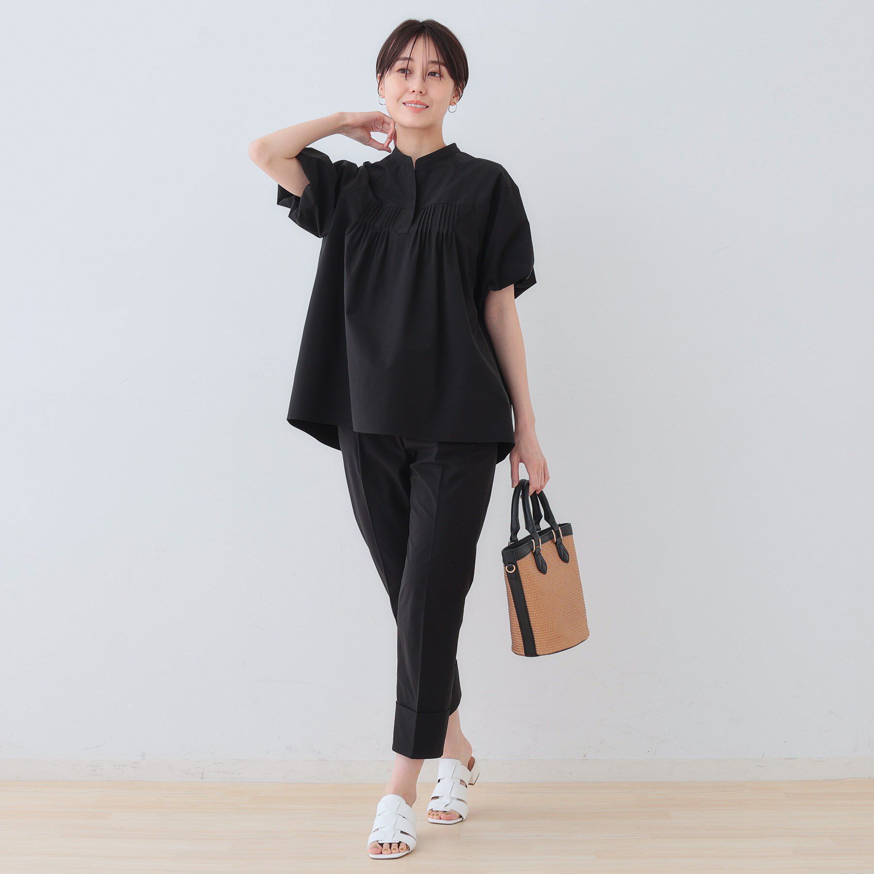 INDIVI「【通気性◎撥水／UV／SETUP可能】アクティブパンツ」|その他|