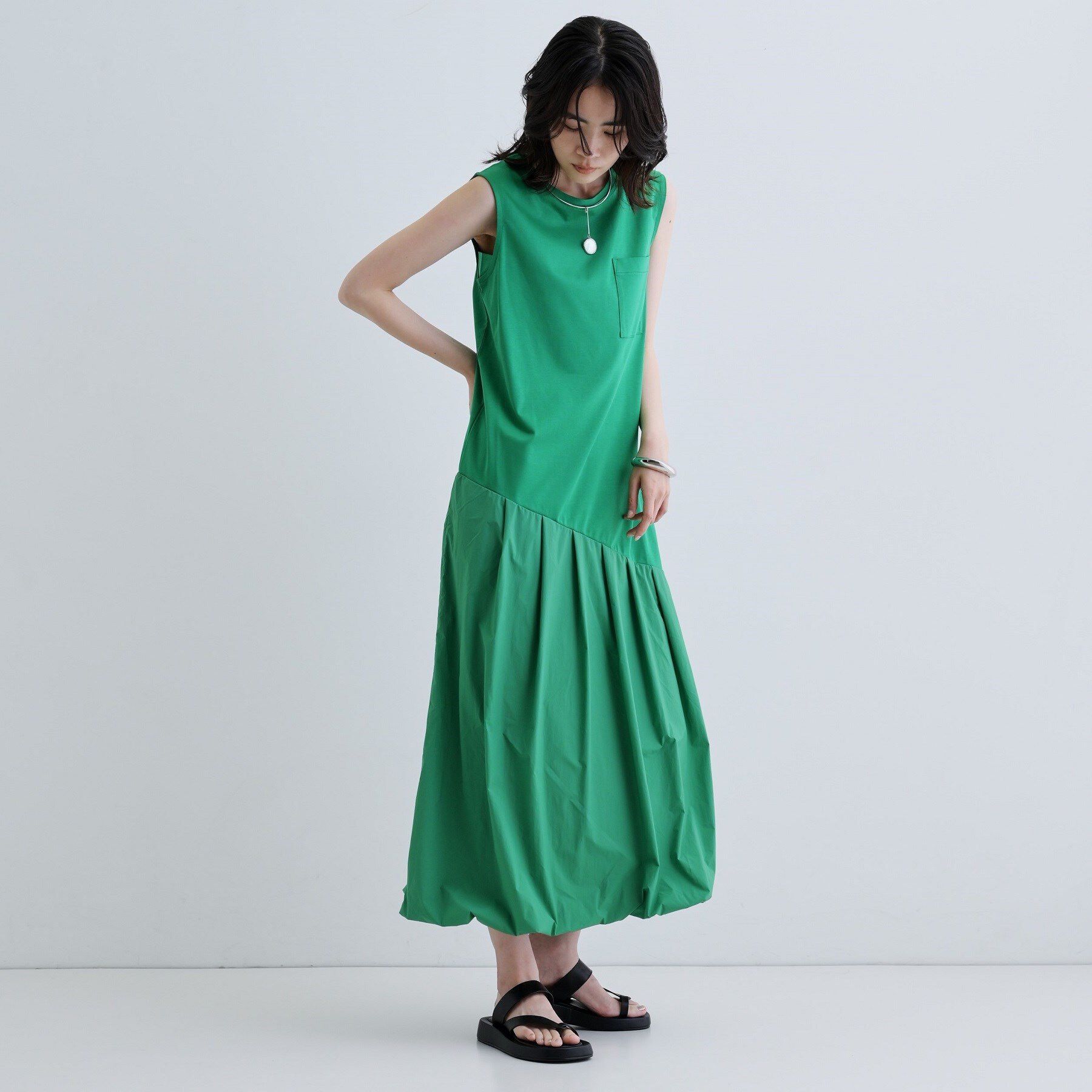 GALLEST「バルーン切替ワンピース」|ワンピース|