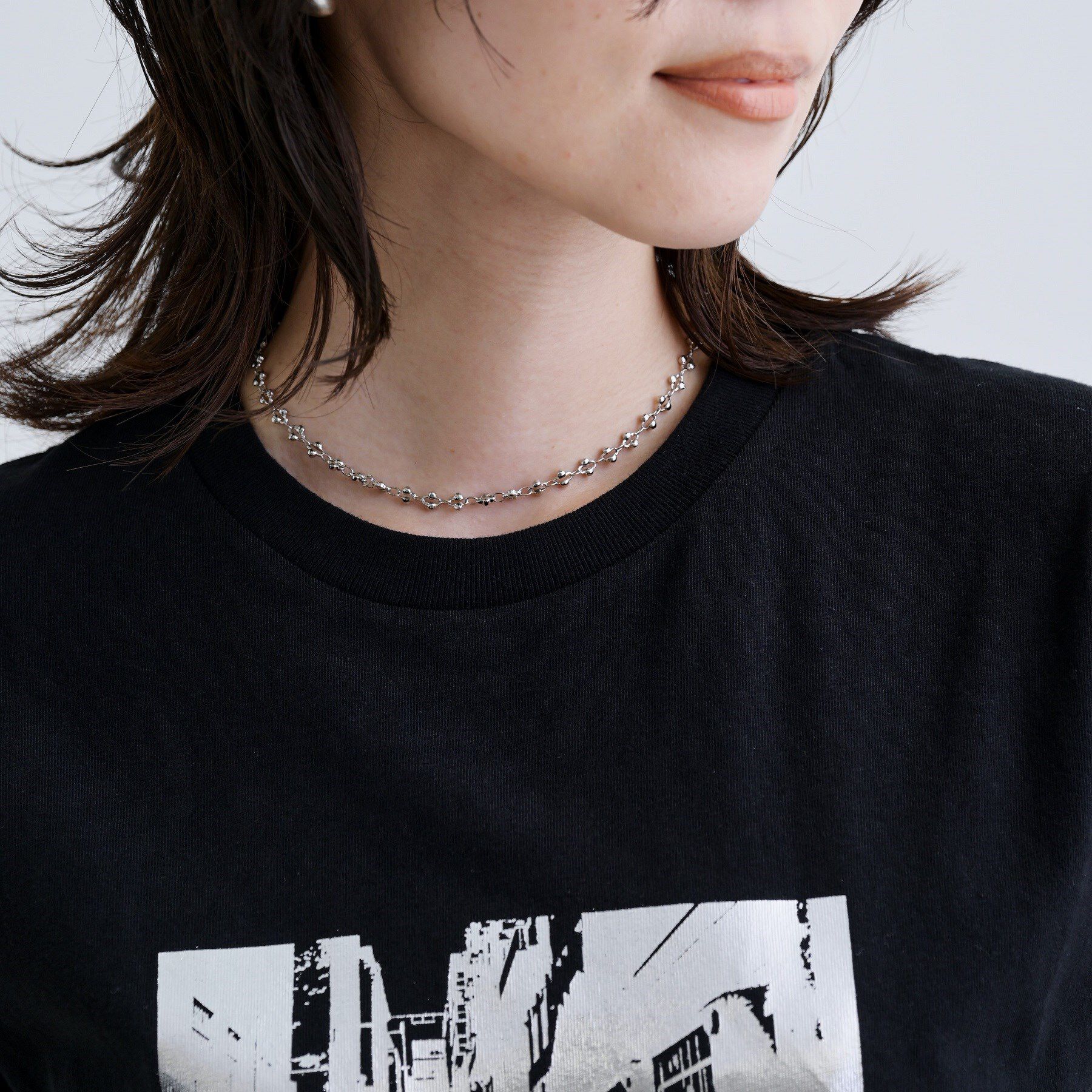 GALLEST「デザインチェーンショートネックレス」|ネックレス|シルバー(006)