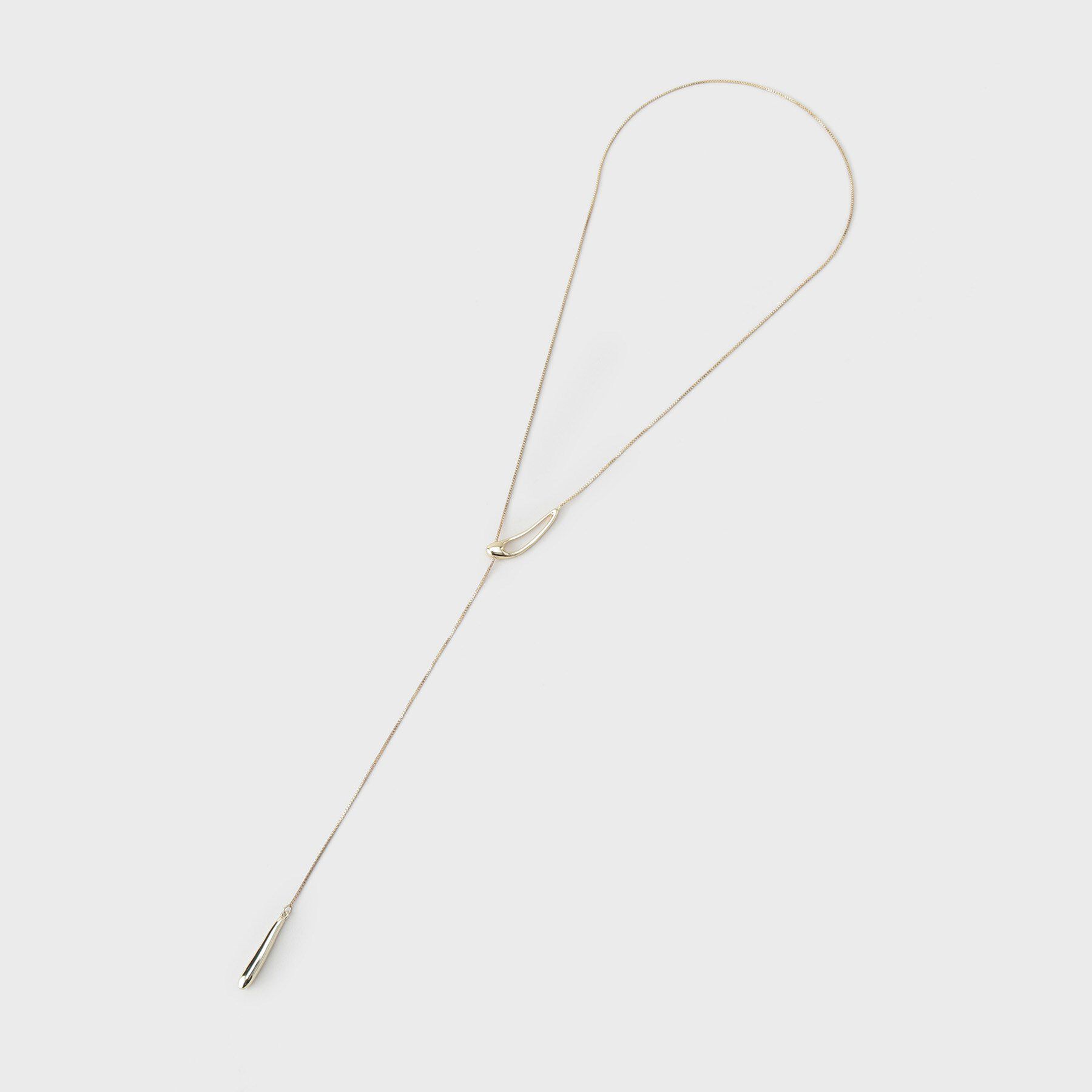 INDIVI「【フリー調整／2WAY】Y字シンプルネックレス」|ネックレス|