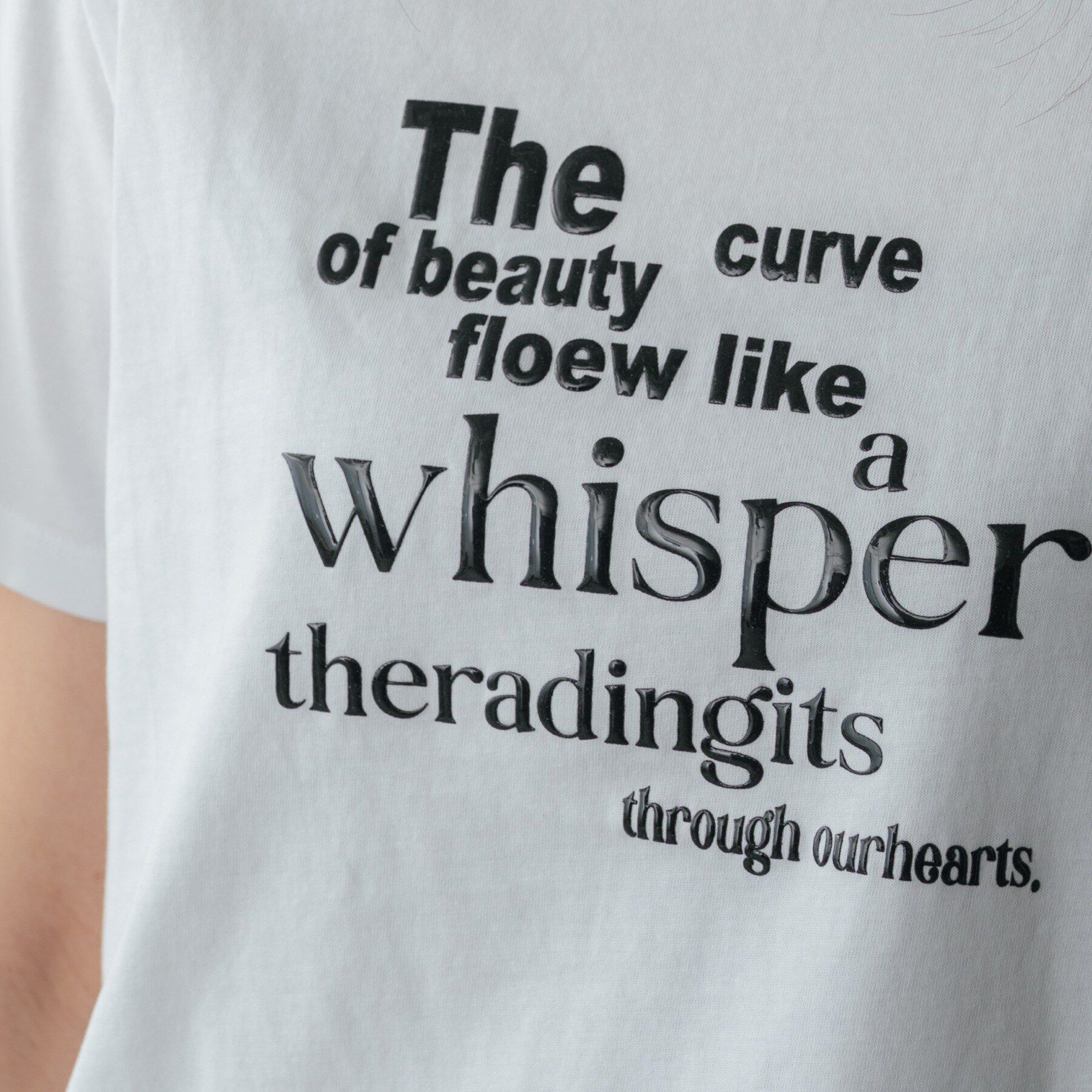 GALLEST「メッセージプリントクルーネックTシャツ」|Tシャツ・カットソー|