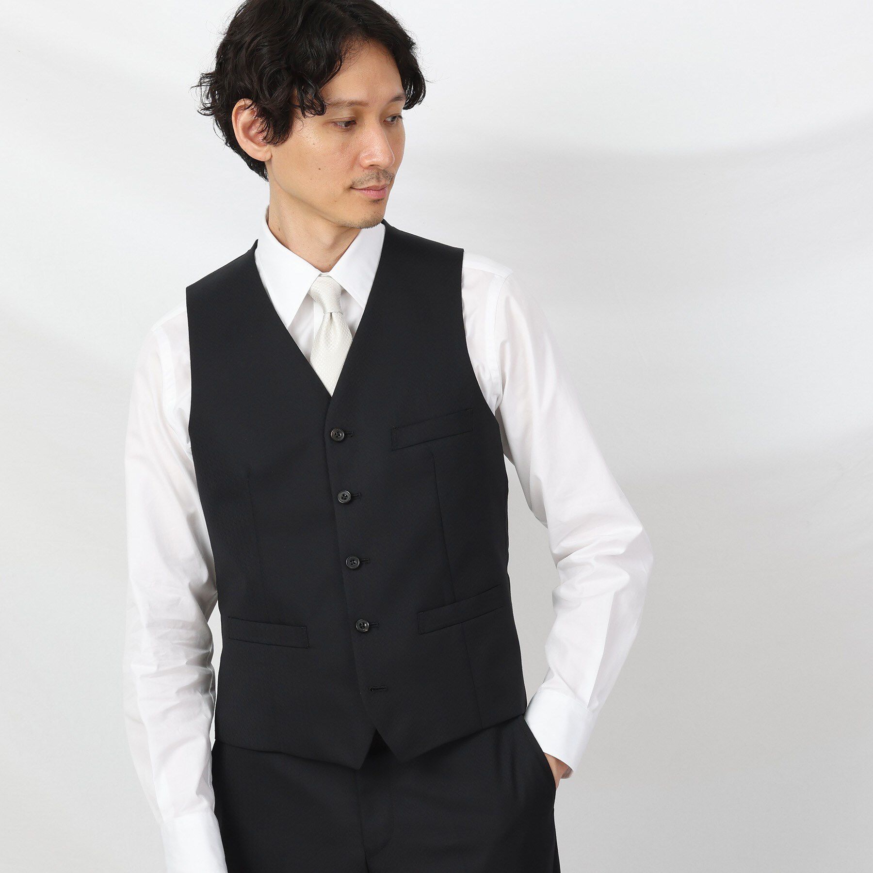TAKEO KIKUCHI「【Made in JAPAN】矢絣（やがすり）ベスト／ スリーピース対応」|スーツ|