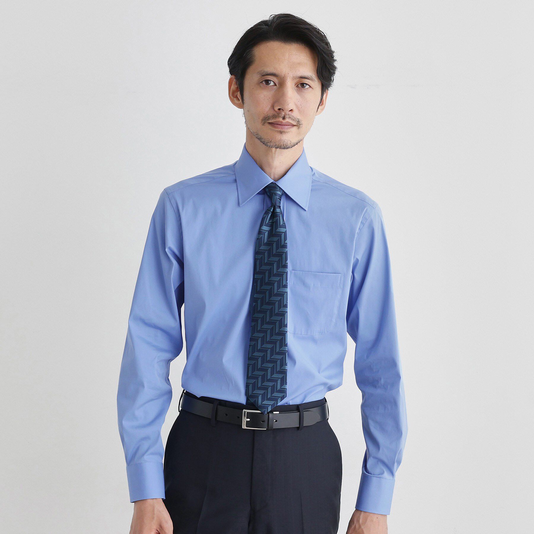 TAKEO KIKUCHI「ストレッチ ワイドカラー シャツ」|シャツ・ブラウス|