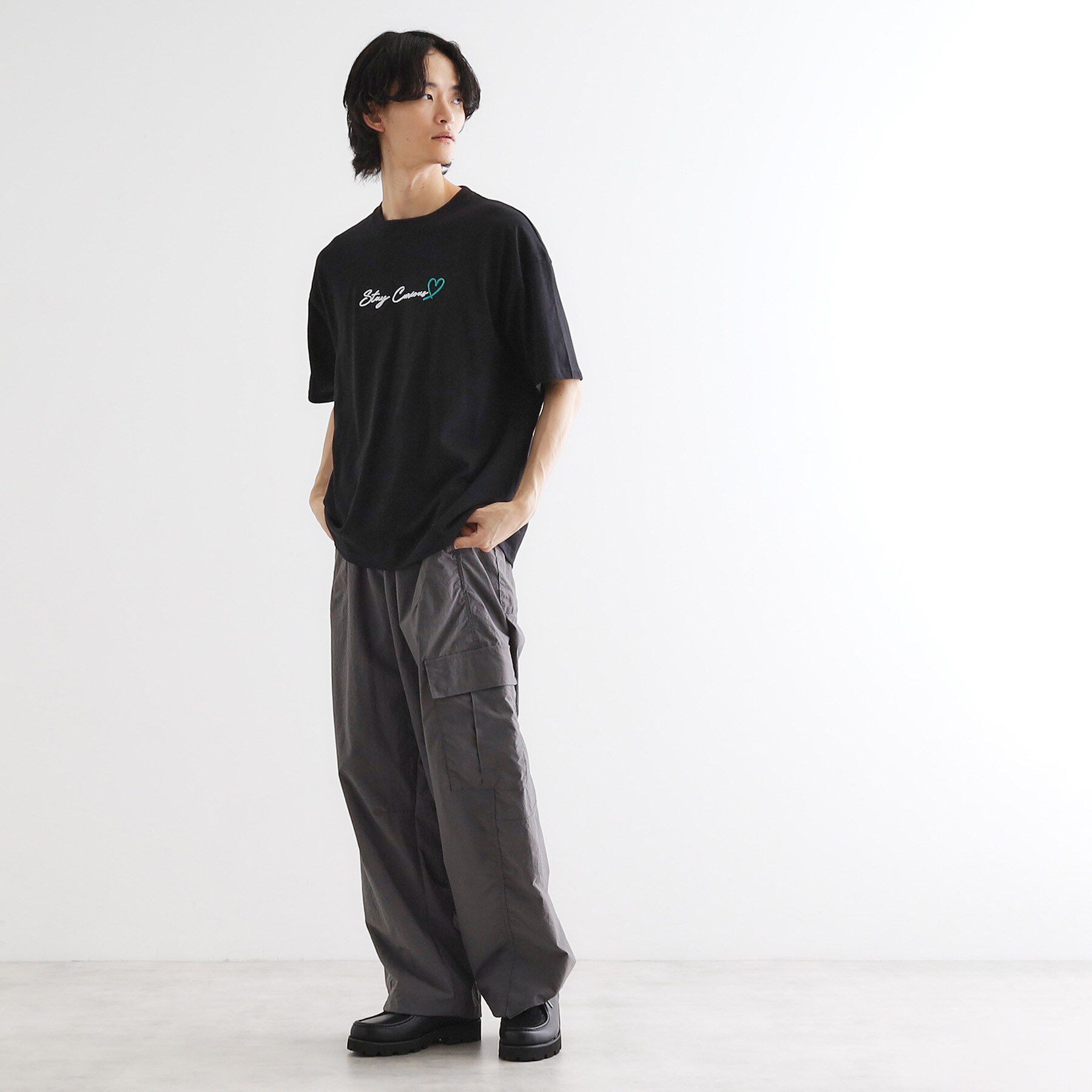 tk.TAKEO KIKUCHI「ハート＆フラワーTシャツ」|Tシャツ・カットソー|