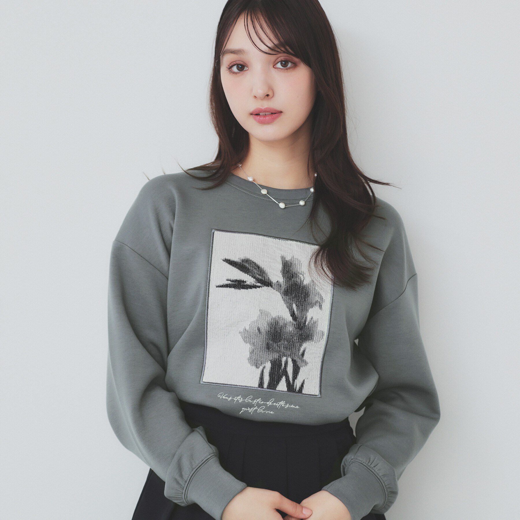 index「フォト刺繍トップス【洗濯機洗い可】」|Tシャツ・カットソー|