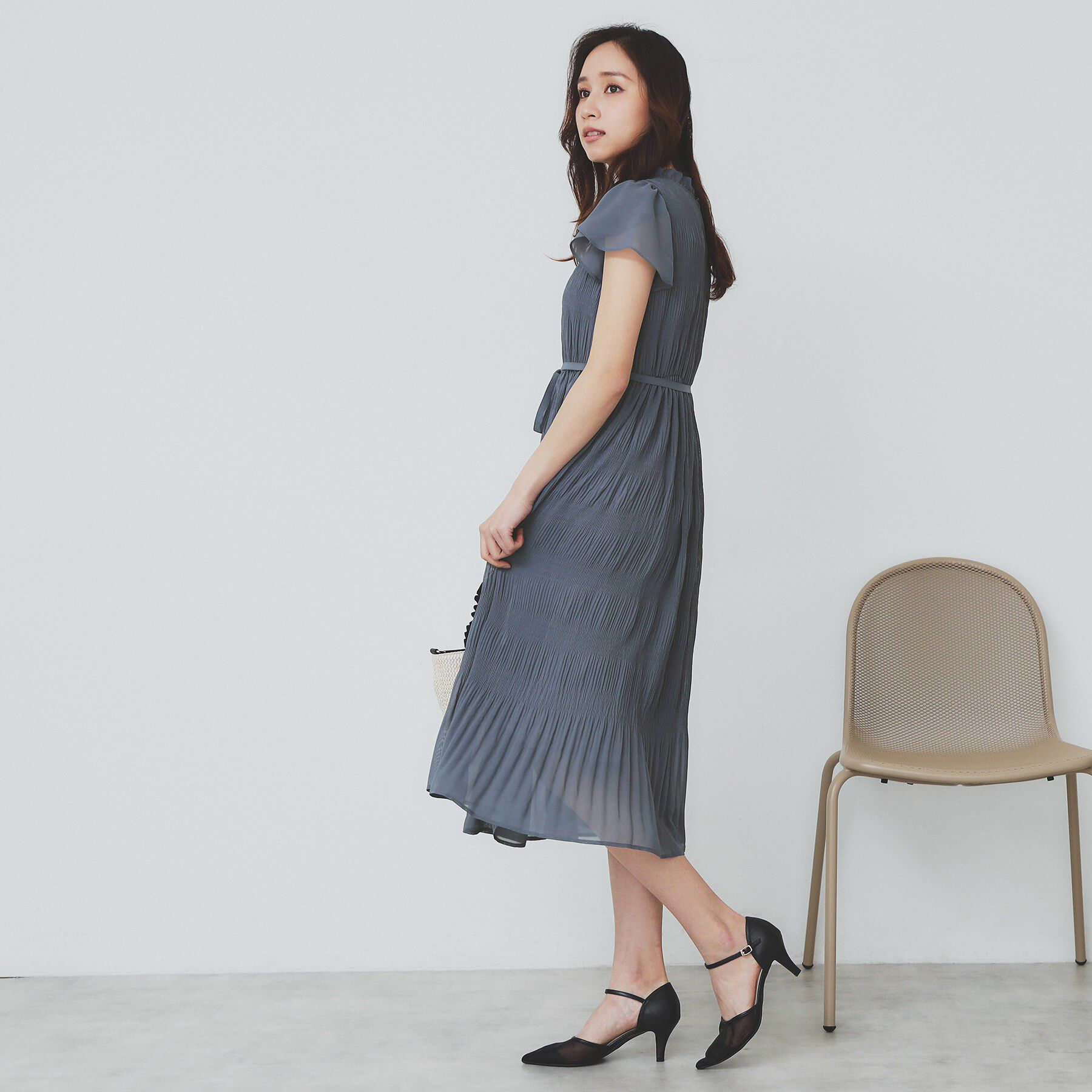 index「マジョリカフレアワンピース【洗濯機洗い可】」|ワンピース|