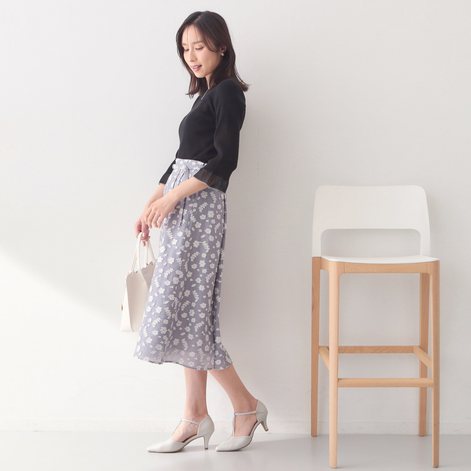 index「オーガニックコットンリブシアーフレア【ハンドウォッシャブル／UVケア】」|ニット・セーター|