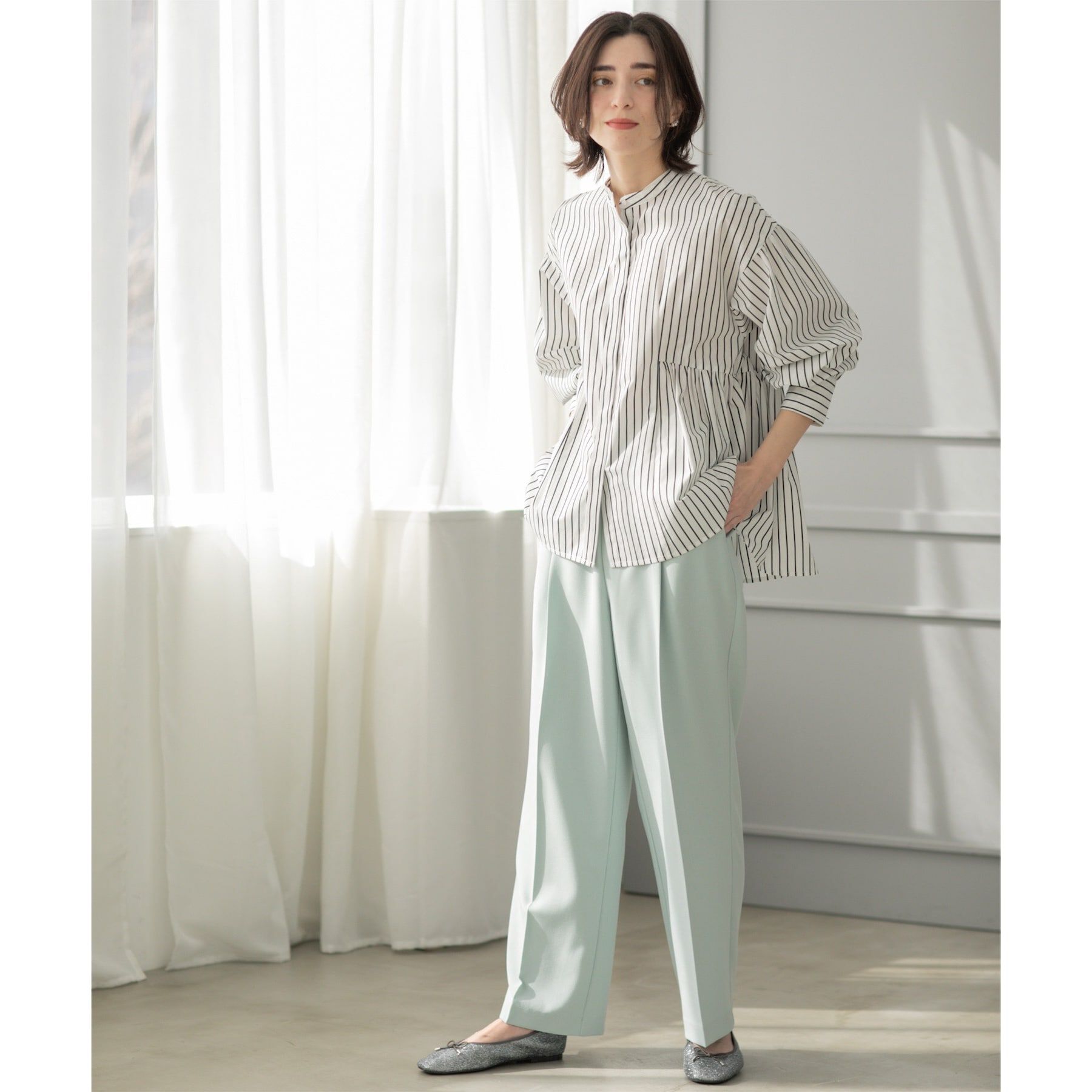 OPAQUE.CLIP「《SS-LLsize》美脚ストレッチイージーワイドパンツ【洗濯機洗い可/防シワ】」|その他|