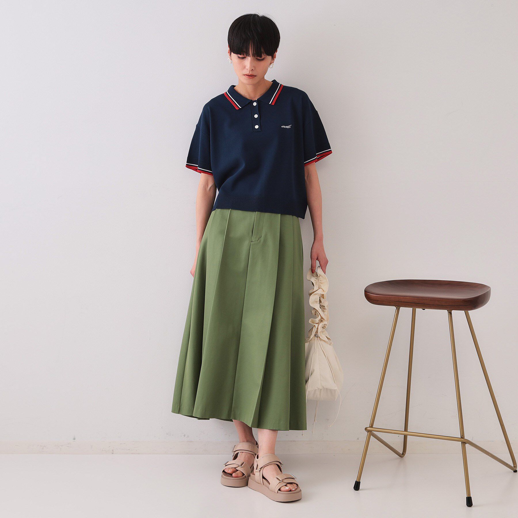 OPAQUE.CLIP「タックプリーツスカート【洗濯機洗い可】」|スカート|