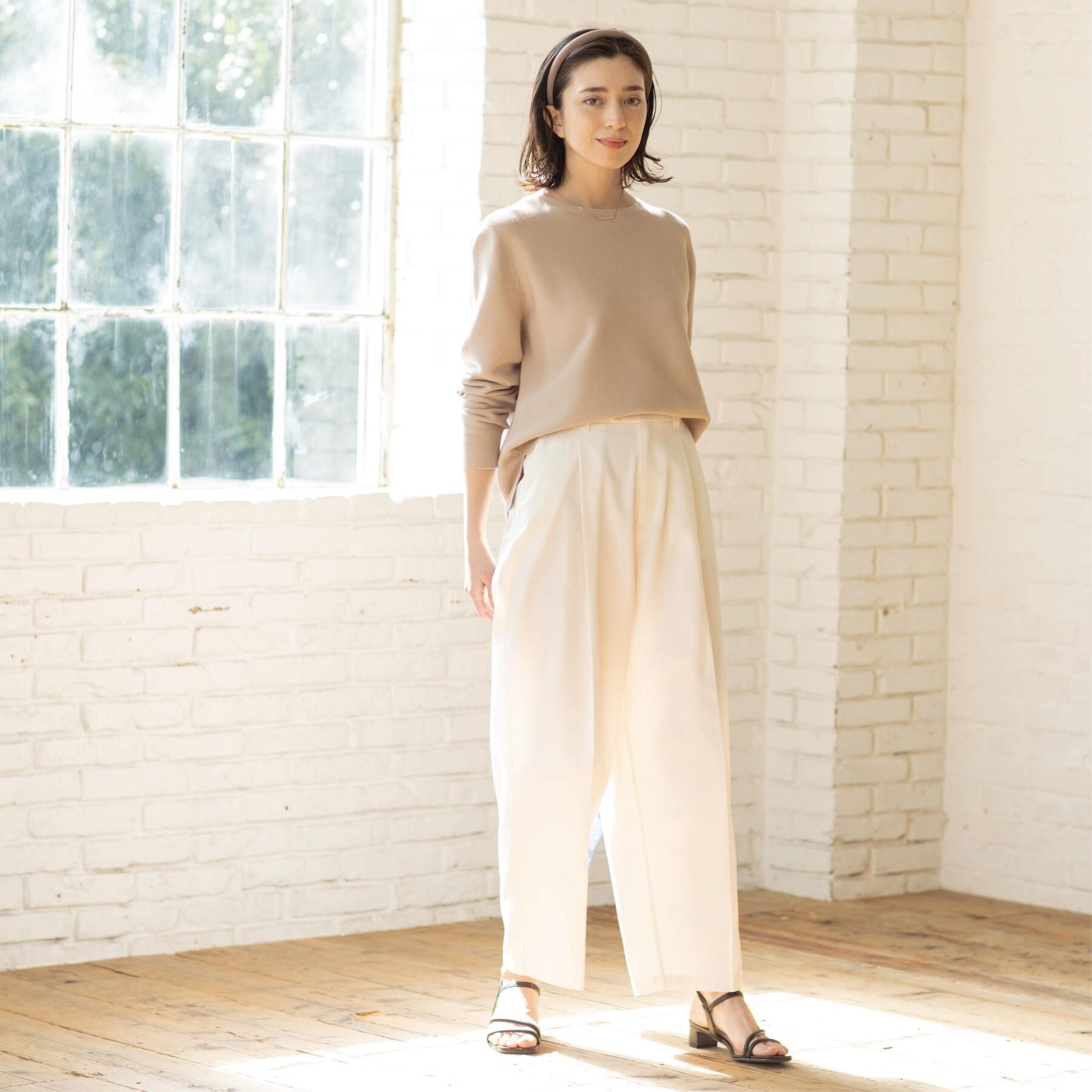 OPAQUE.CLIP「バレルレッグチノパンツ【洗濯機OK】」|その他|