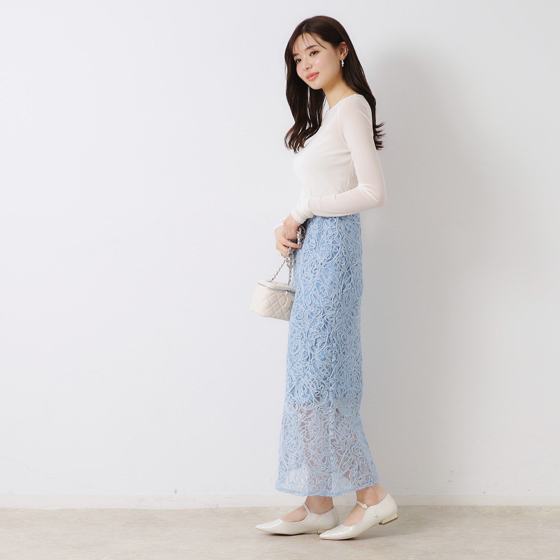 Couture broach「チュールクルーネックTシャツ」|Tシャツ・カットソー|