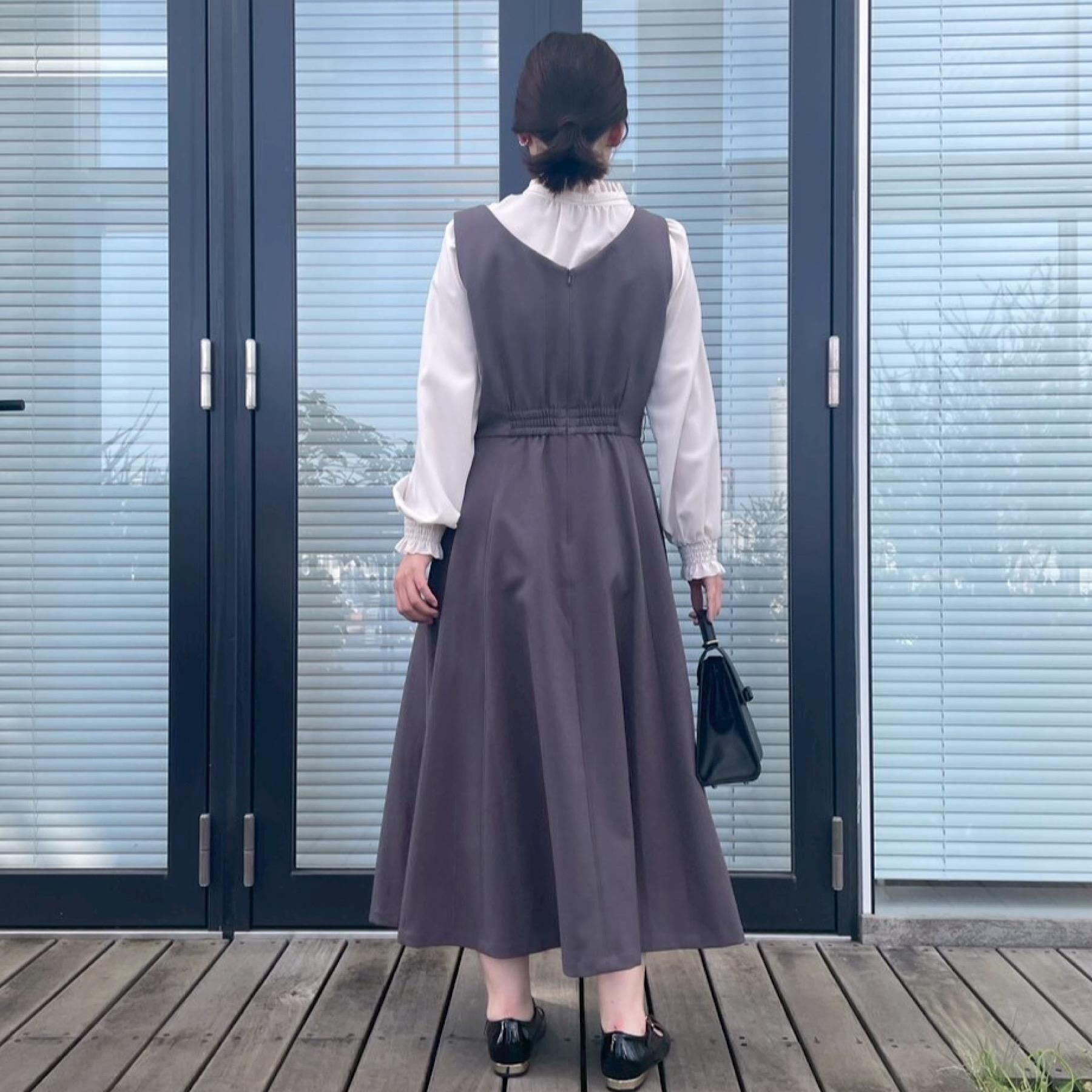 Couture broach「【フェミニン・通勤】タイ付きピコフリルブラウス」|シャツ・ブラウス|