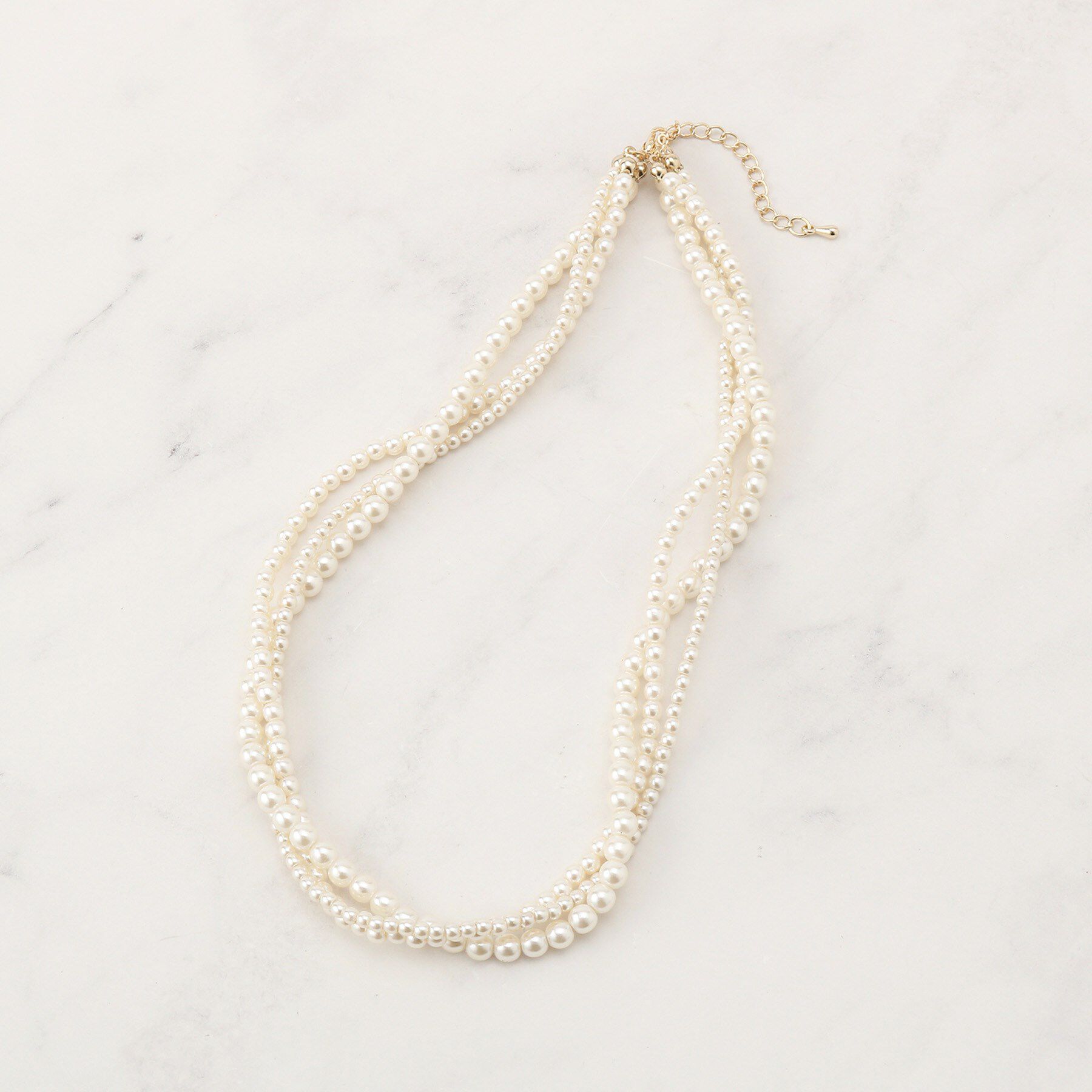 Couture broach「ツイストパール調ネックレス」|ネックレス|