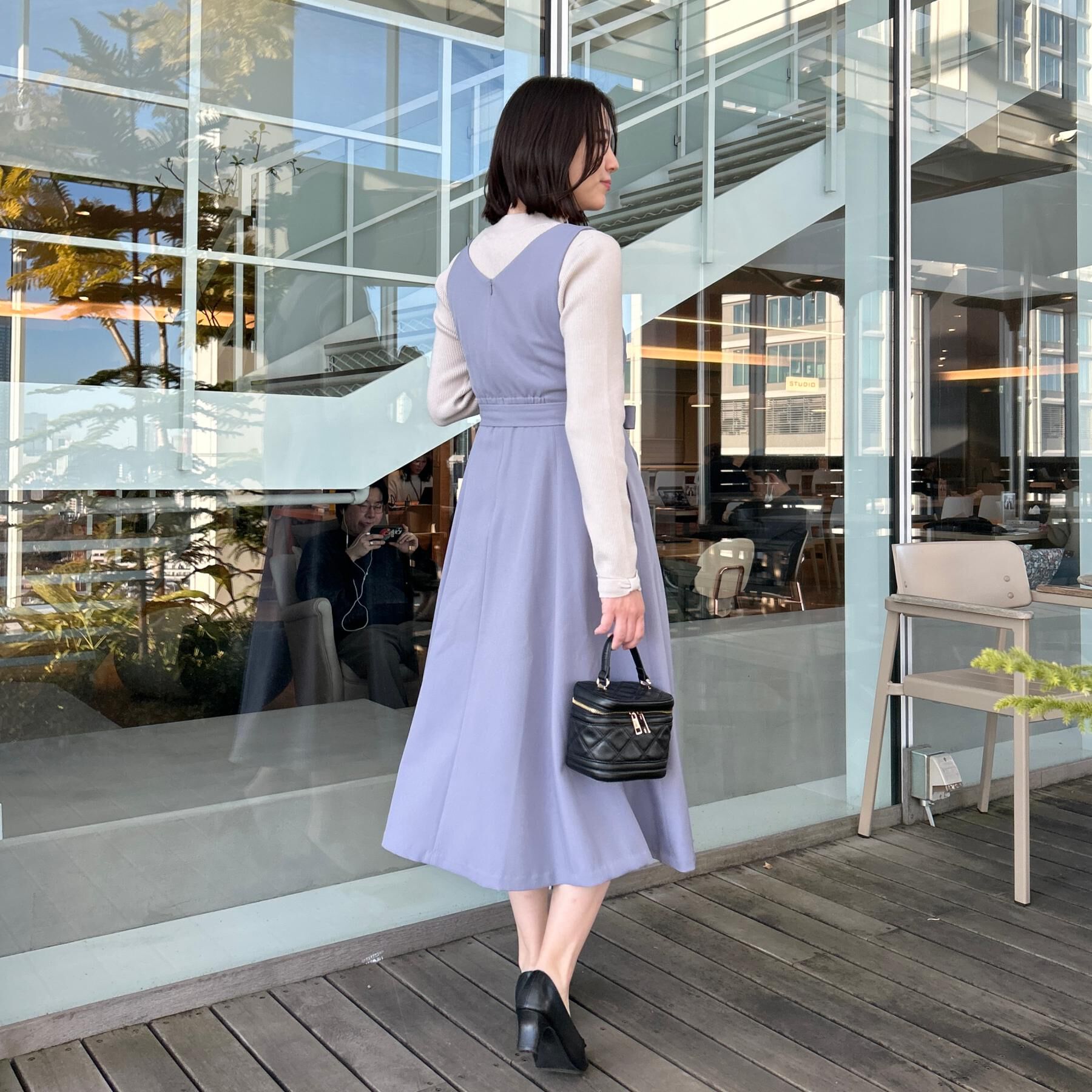 Couture broach「【洗える・ハレの日・通勤】ハートネック フレアージャンスカ」|ワンピース|