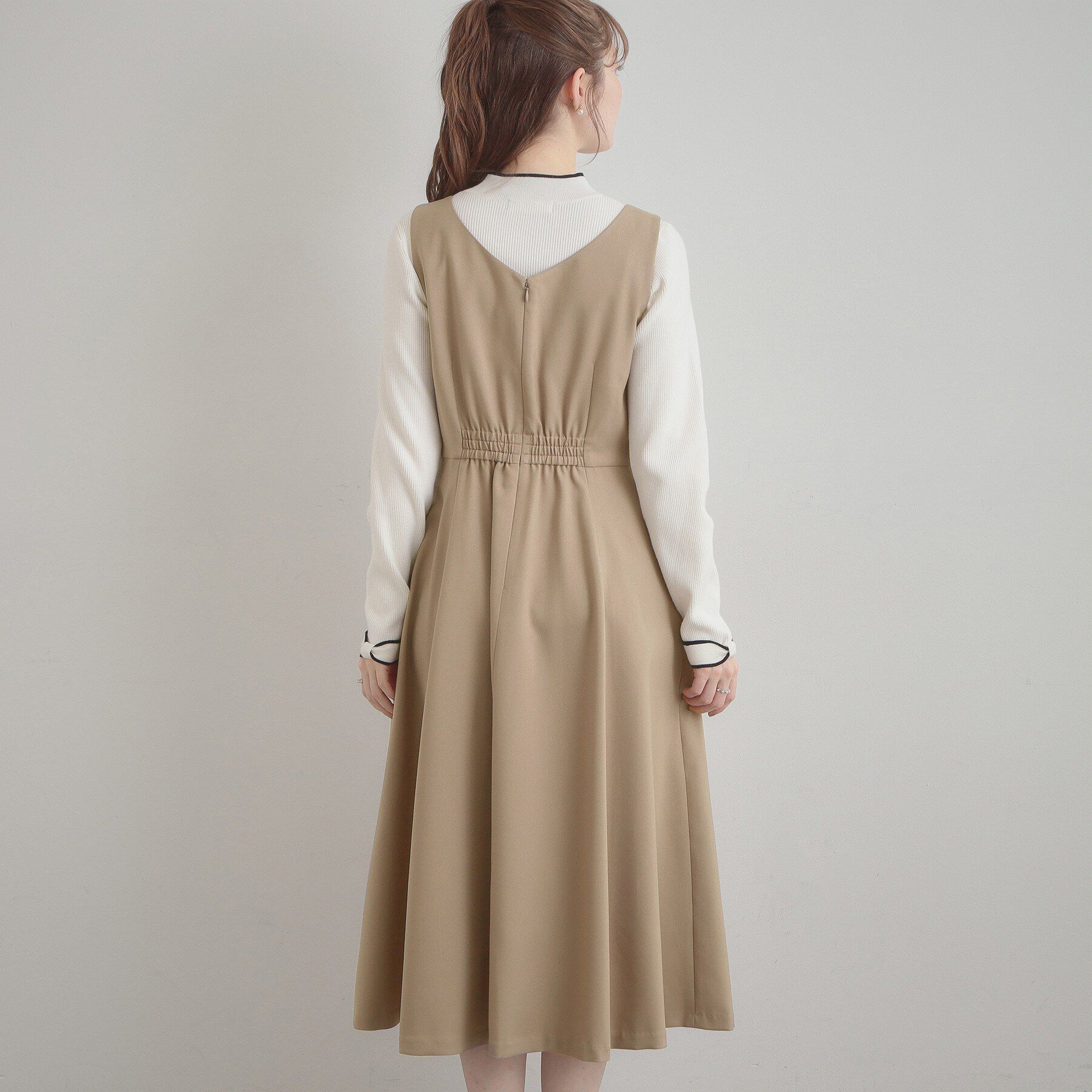 Couture broach「【洗える・ハレの日・通勤】ハートネック フレアージャンスカ」|ワンピース|