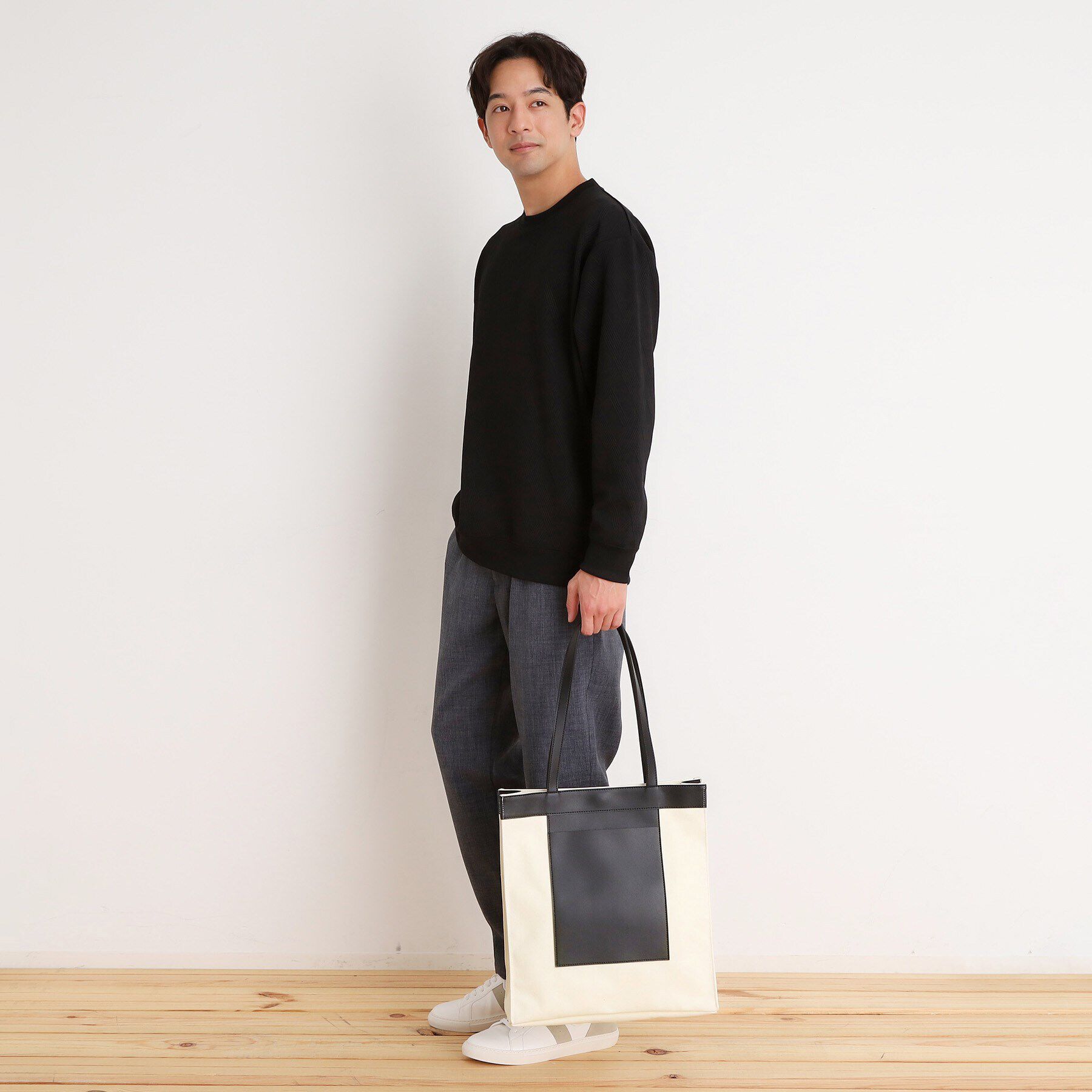 THE SHOP TK「BOUOキャンバススクエアトート」|トートバッグ|