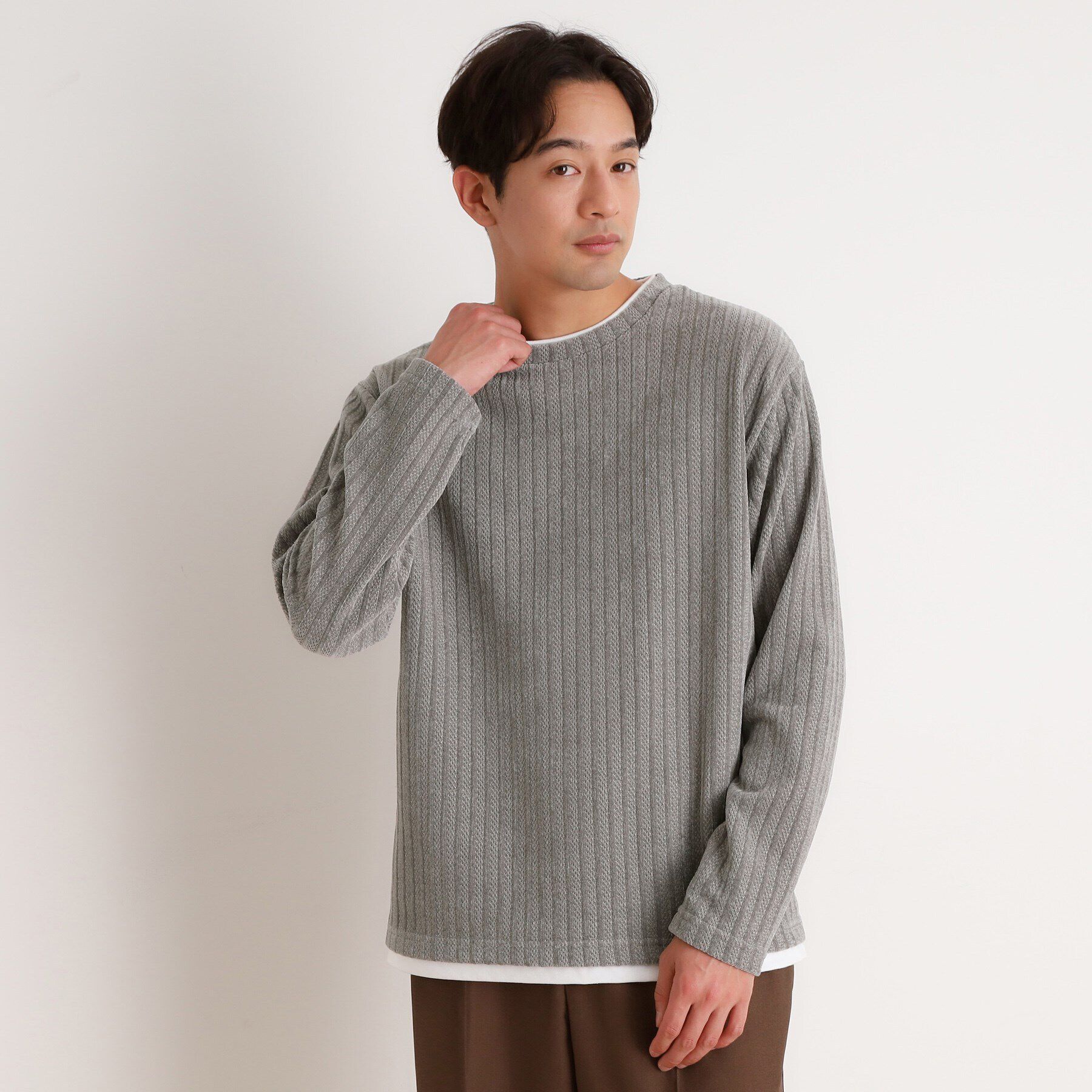 THE SHOP TK「シェニールケーブルプルオーバー 新色追加」|Tシャツ・カットソー|