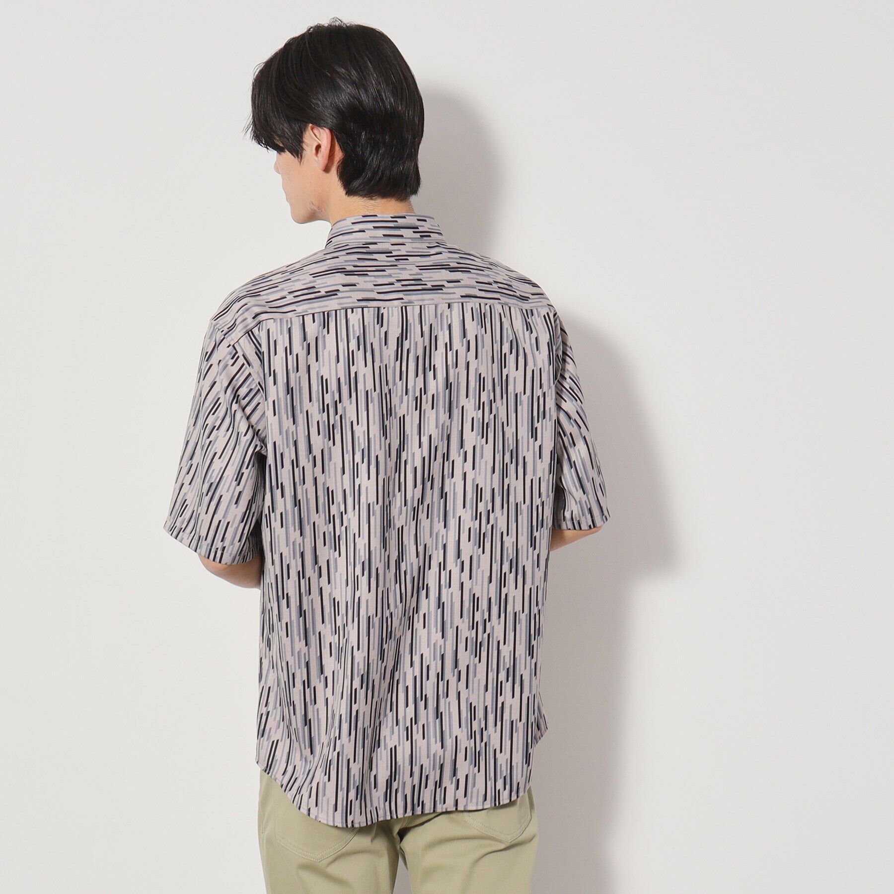 THE SHOP TK「ドライポリプリント半袖シャツ　洗える/吸水速乾」|シャツ・ブラウス|