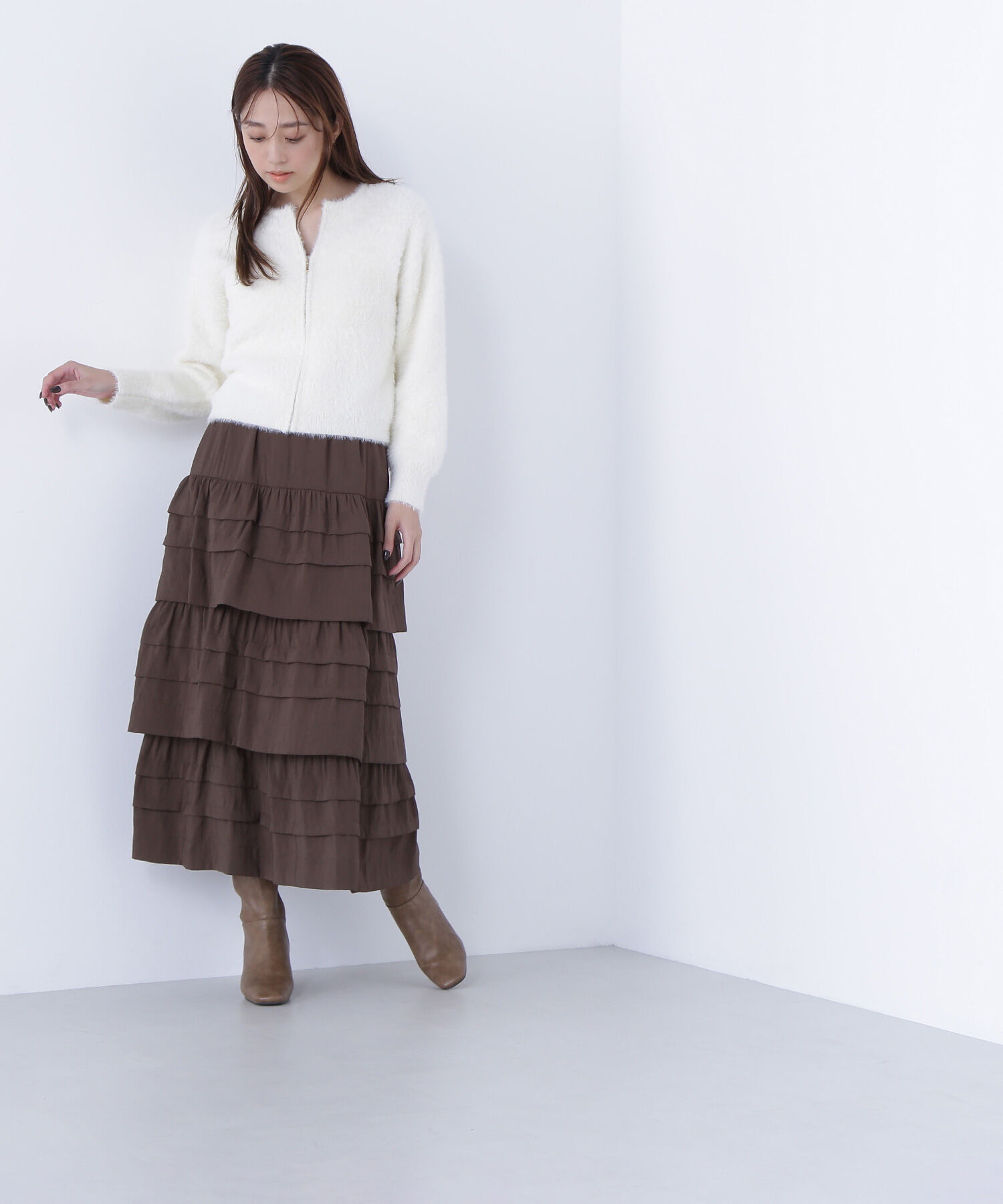  「ミルフィーユティアードスカート」|スカート|