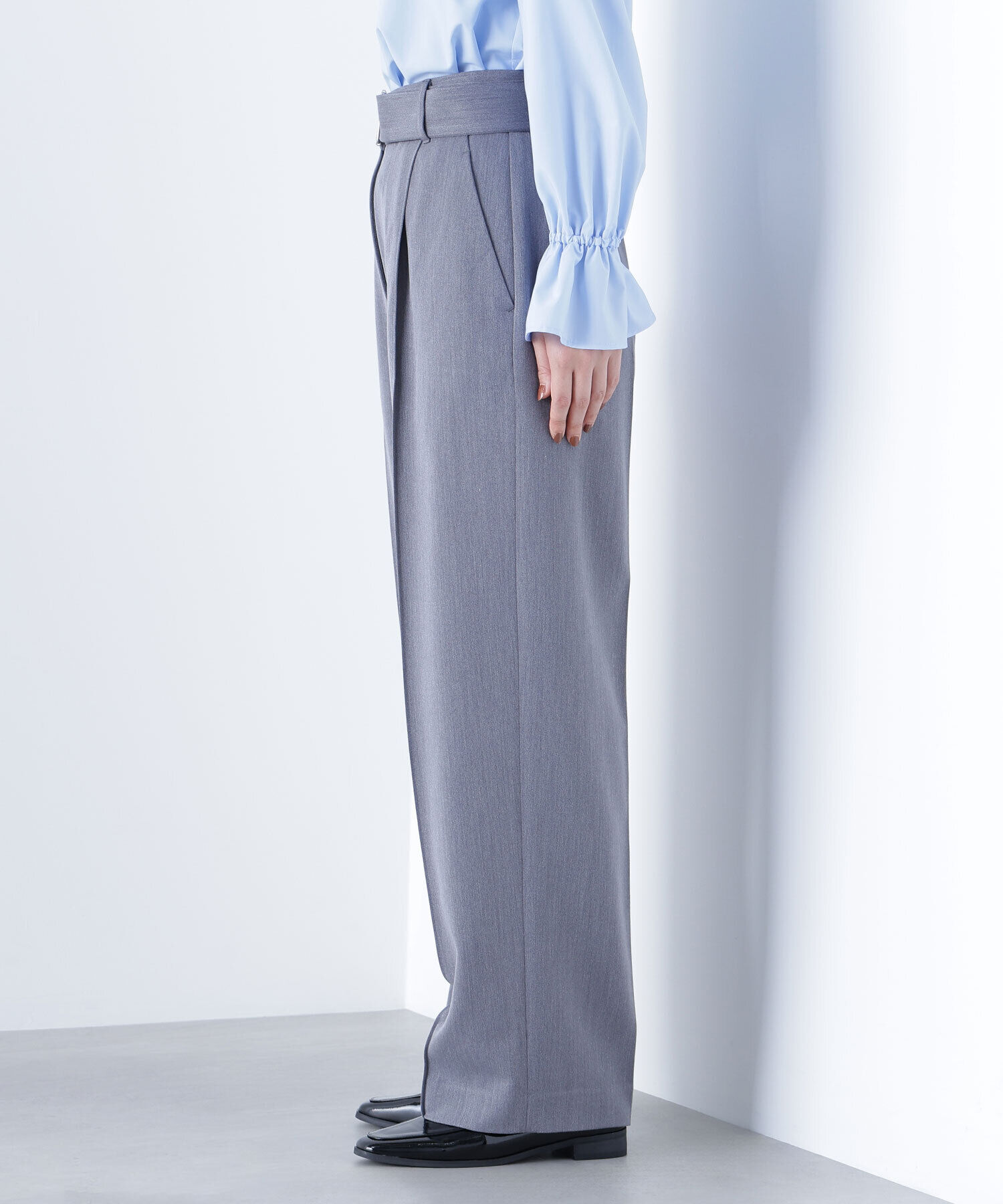  「コンパクトベスト セットアップ ワイドストレートパンツ」|その他|