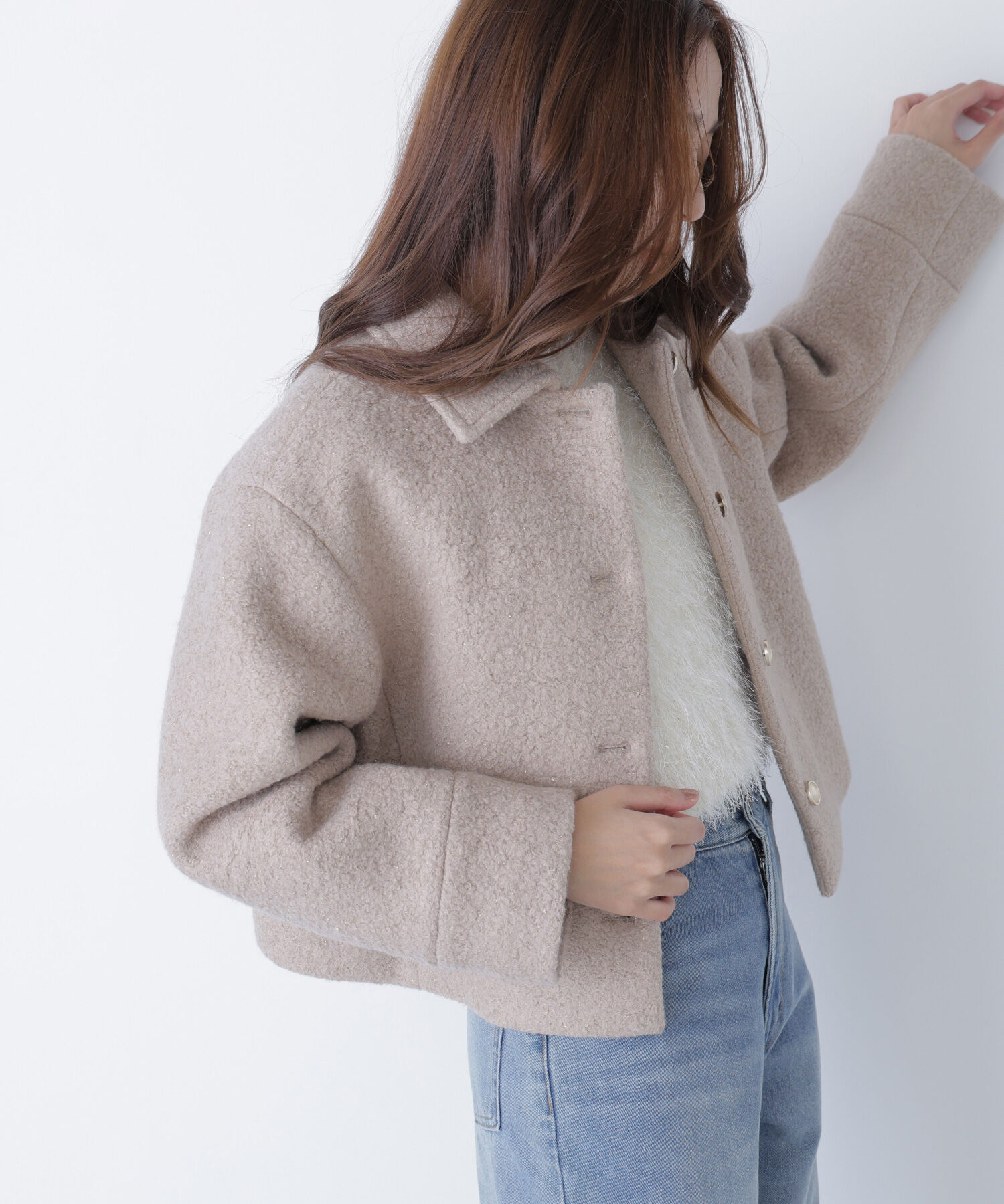  「ステンカラーショートブルゾン」|ブルゾン・スタジャン|